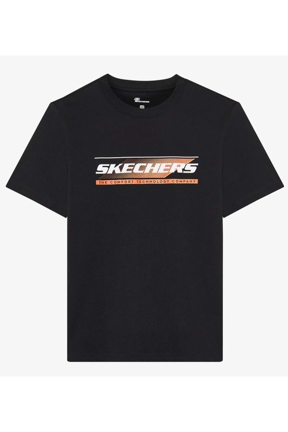 SKECHERS M Lightweight T-Shirt S2510164 Erkek Tişort SİYAH