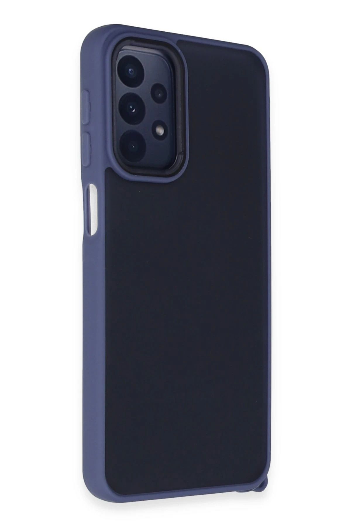 NewFace Samsung Galaxy A23 4G Kılıf Elegant Kapak - Açık Mavi JOJUA