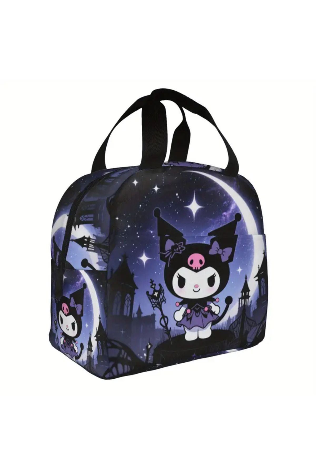 ada çanta kırtasiye Beslenme çantası izoleli sıcak soğuk koruma kuromi figürlü (22*20*13cm)