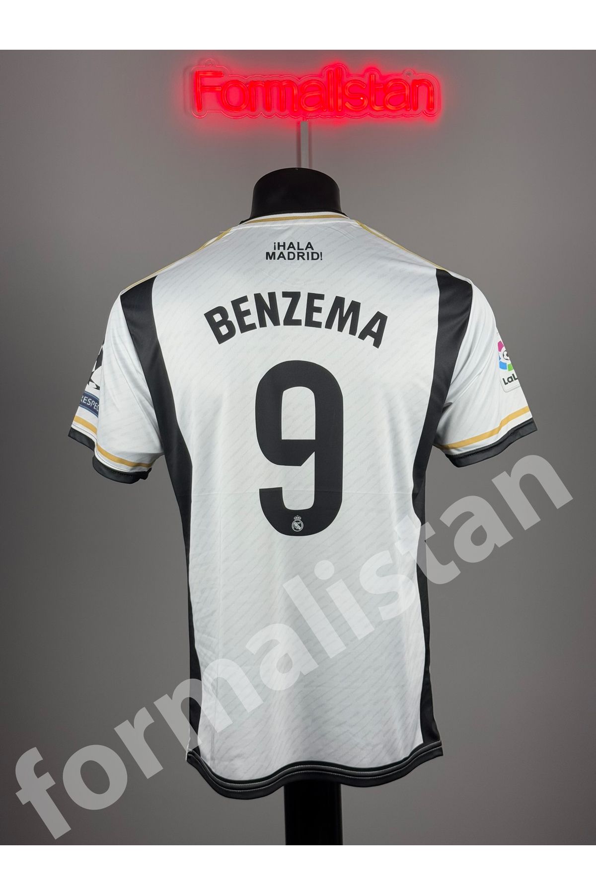 Quaxram Rê.al-Madrid Benzema Futbol Forması - Beyaz