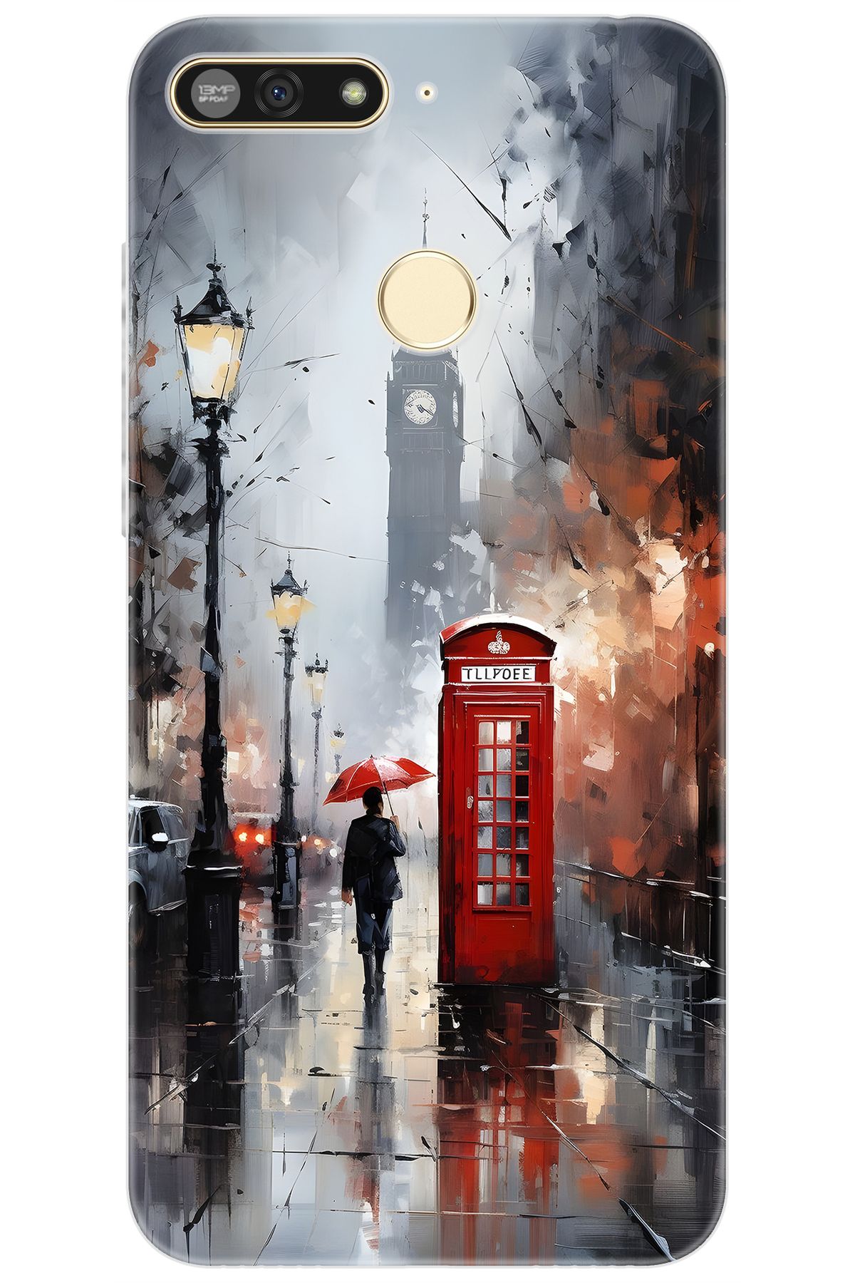 Ceppare Huawei Y6 2018 (ATU-L21) Uyumlu Kılıf Desenli Silikon Bigbang Telefon Kulubesi STK:708 CP-2SaMKXj