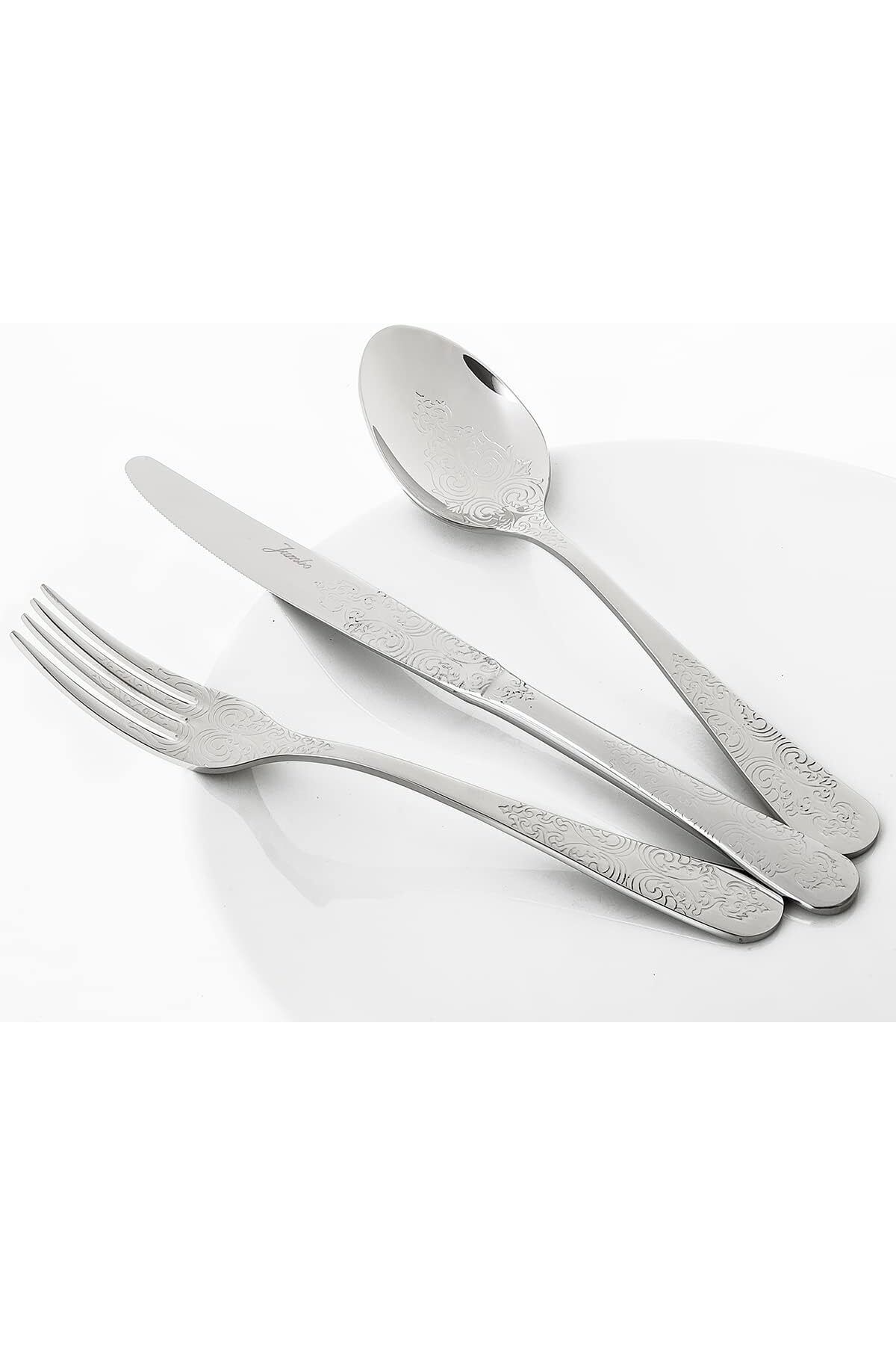 STOREMAX nffashopm Antique 12 Kişilik 84 Parça Çatal Kaşık Bıçak Takımı storestarx 1051353