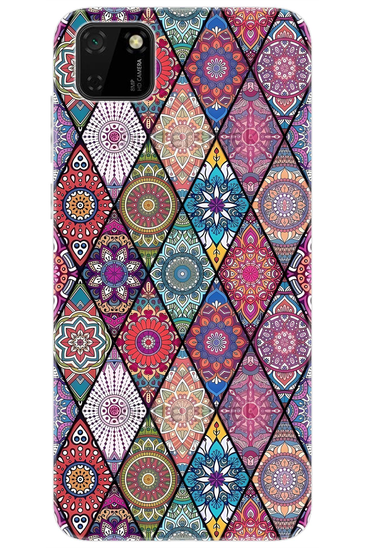 Ceppare Huawei Y5P (DRA-LX9) Uyumlu Kılıf Desen Baskılı Silikon Kilim Tasarım STK:660 CP-X37CuLs