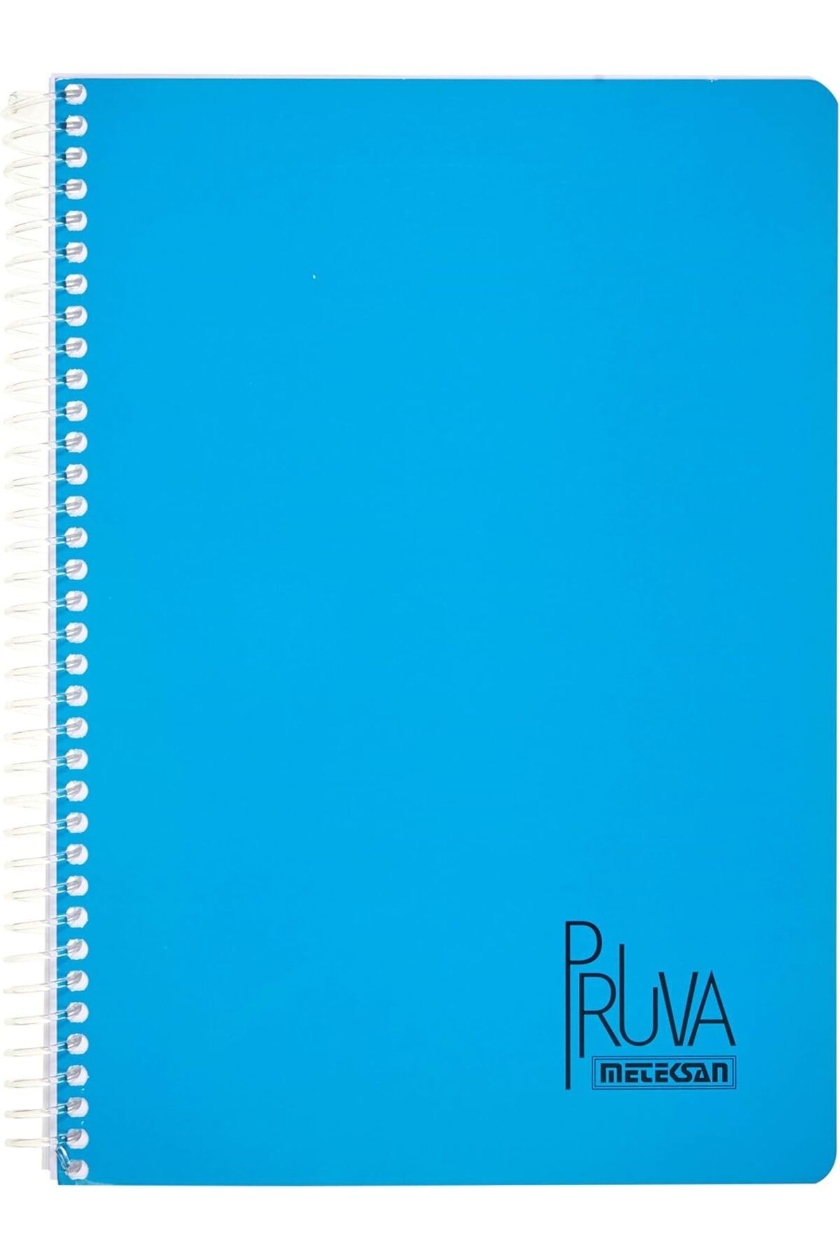 STOREMAX nffashopm Pruva A4 Pet Spiralli Karton Kapaklı Defter 144 Yaprak - Kareli - Mavi storestarx 1051353