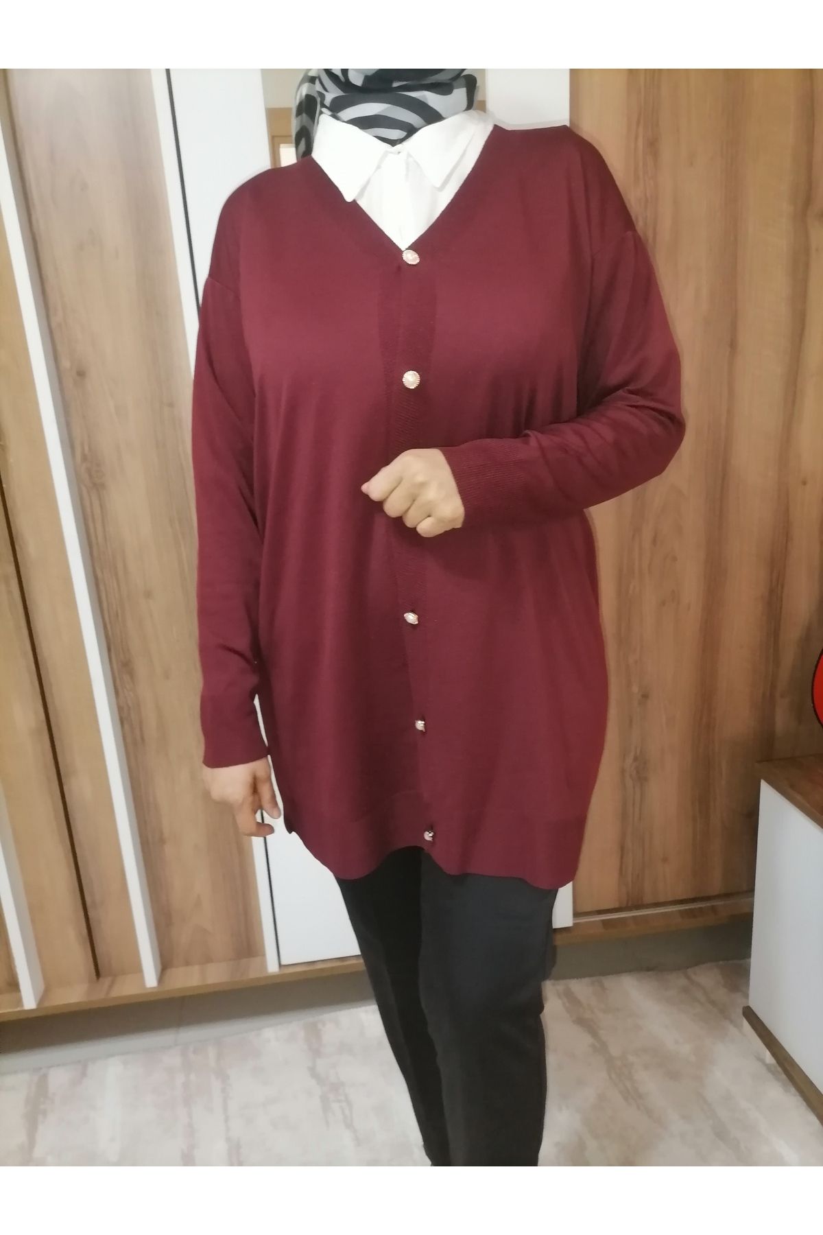 Jose Clothing İnce Tesettür Triko Ceket Yelek