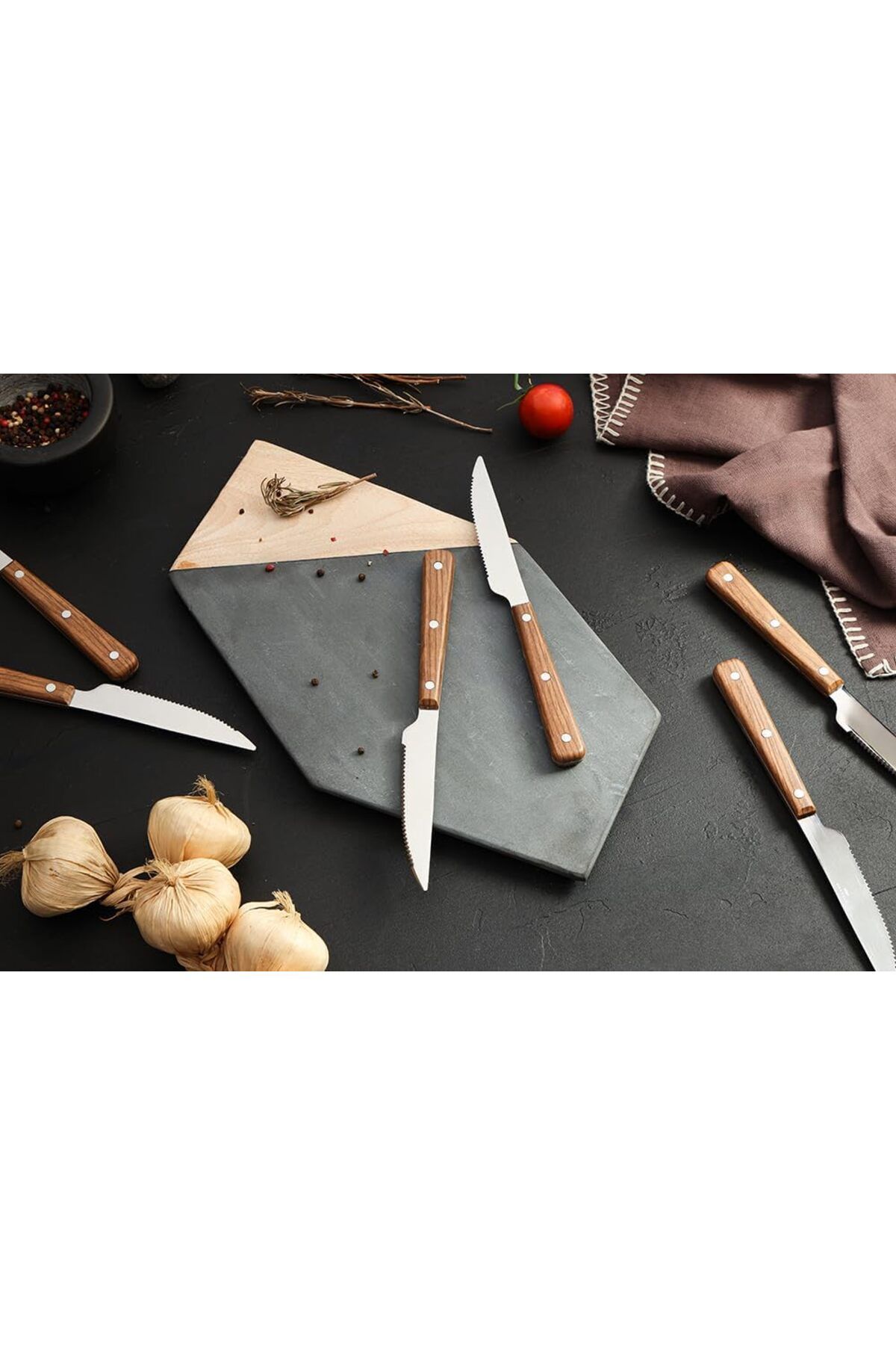 STOREMAX nffashopm Woodea Et Bıçağı 25 cm 6 adet storestarx 1051353