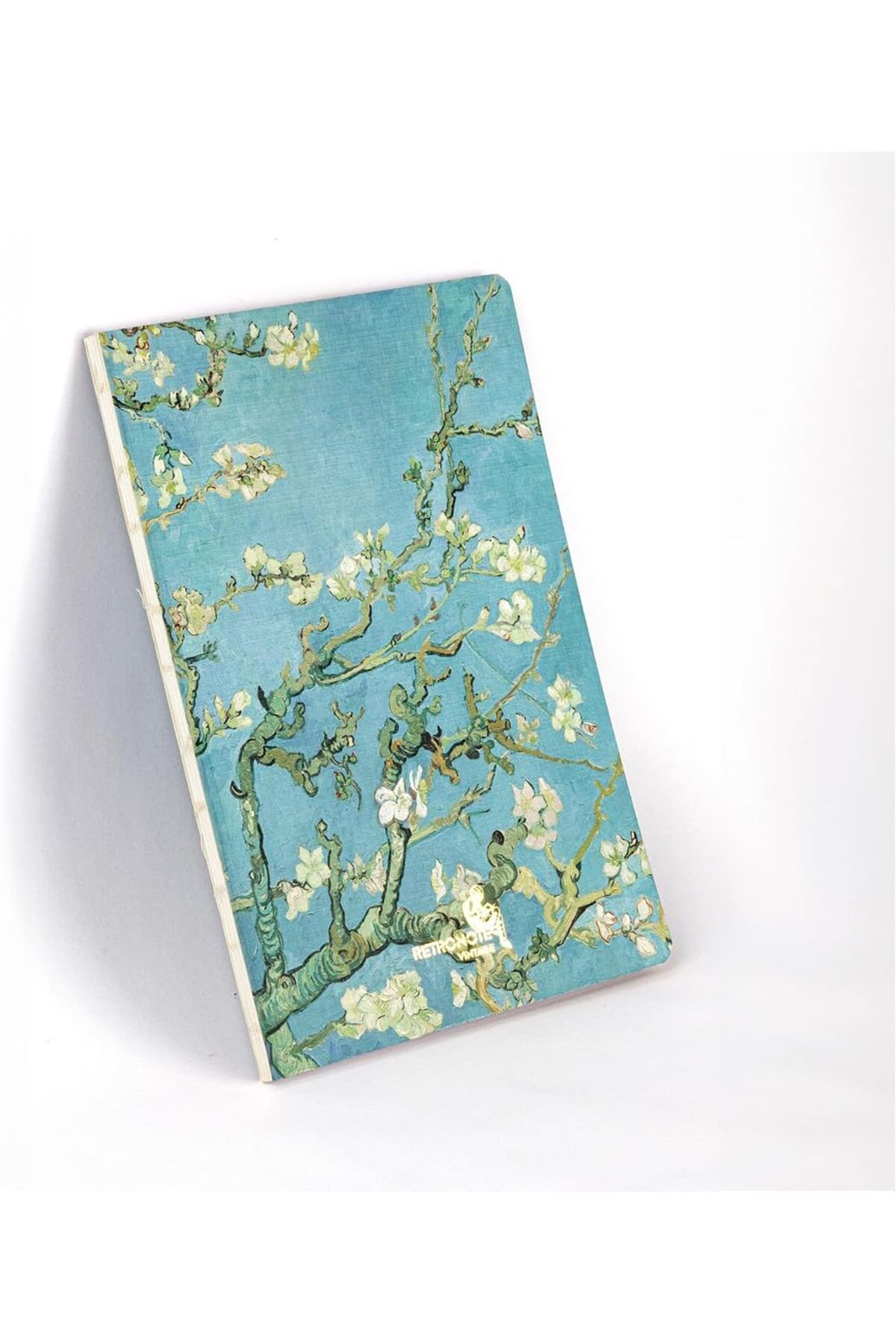 STOREMAX nffashopm Almond Blossoms, Van Gogh 1890, Vintage Defter I, Çizgisiz, 96 Sayfa, İplik Dikiş, Esne