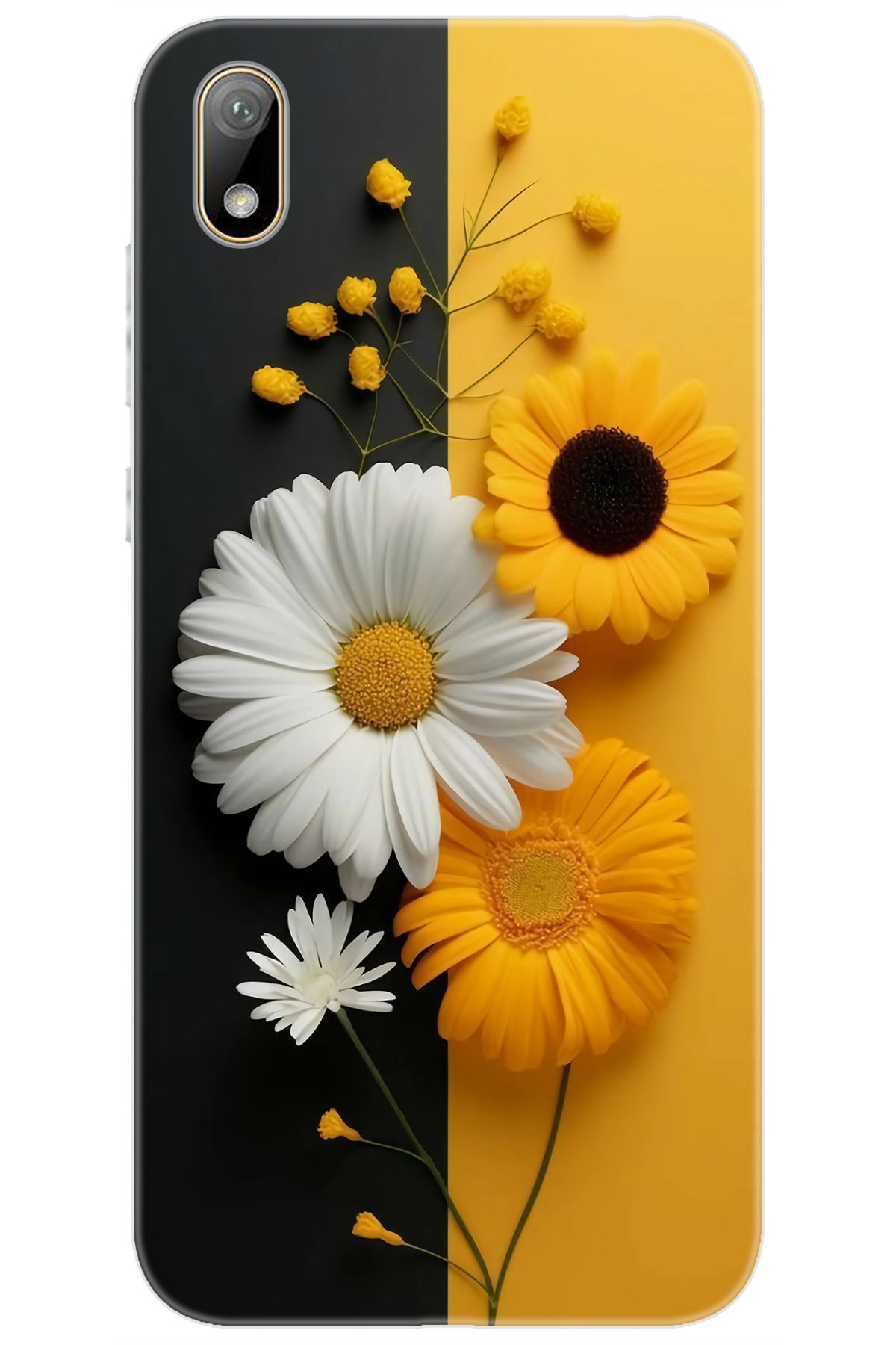 Ceppare Huawei Y5 2019 (AMN-LX2/LX9) Uyumlu Kılıf Desen Baskılı Silikon Papatya Serisi STK:737 CP-5POmqzI