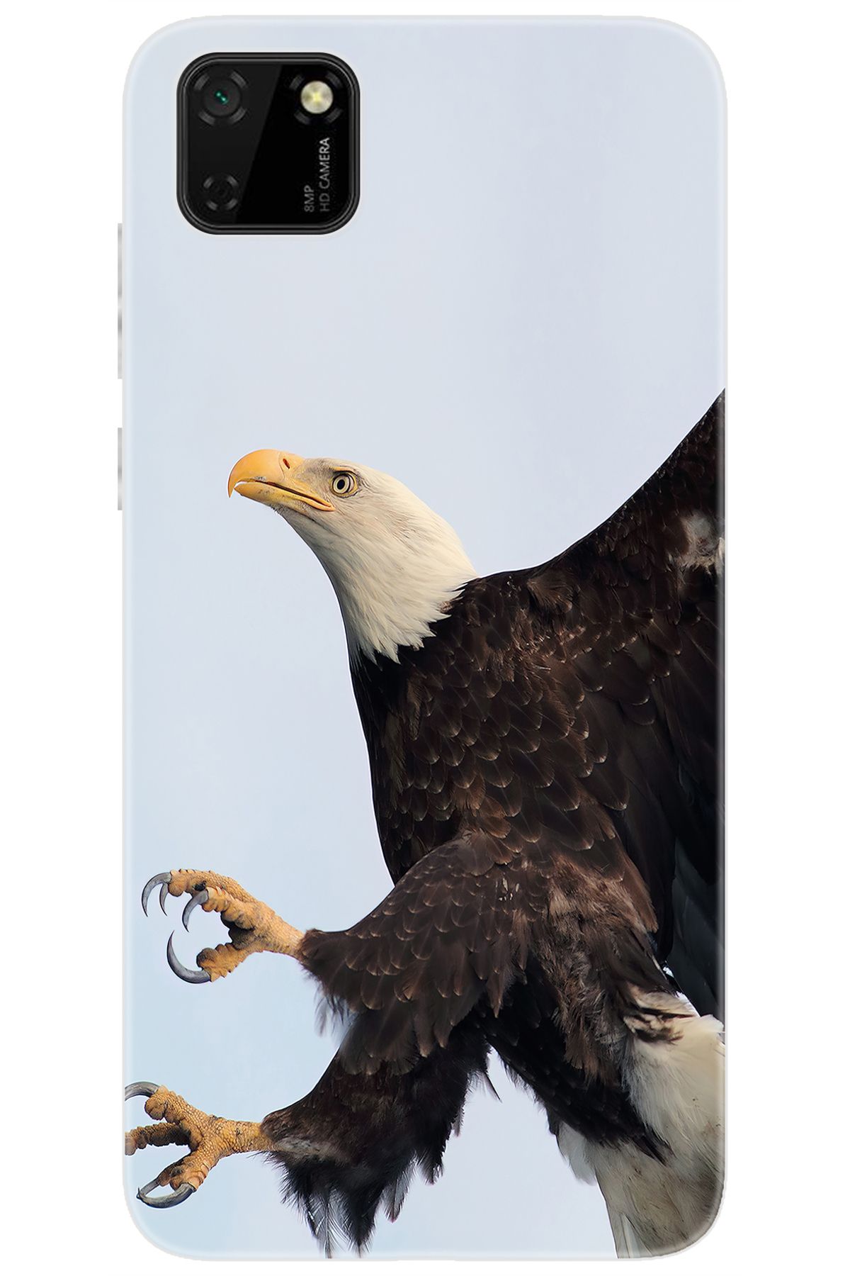 Ceppare Huawei Y5P (DRA-LX9) Uyumlu Kılıf Desen Baskılı Silikon Kartal STK:189 CP-2bZ5xDc