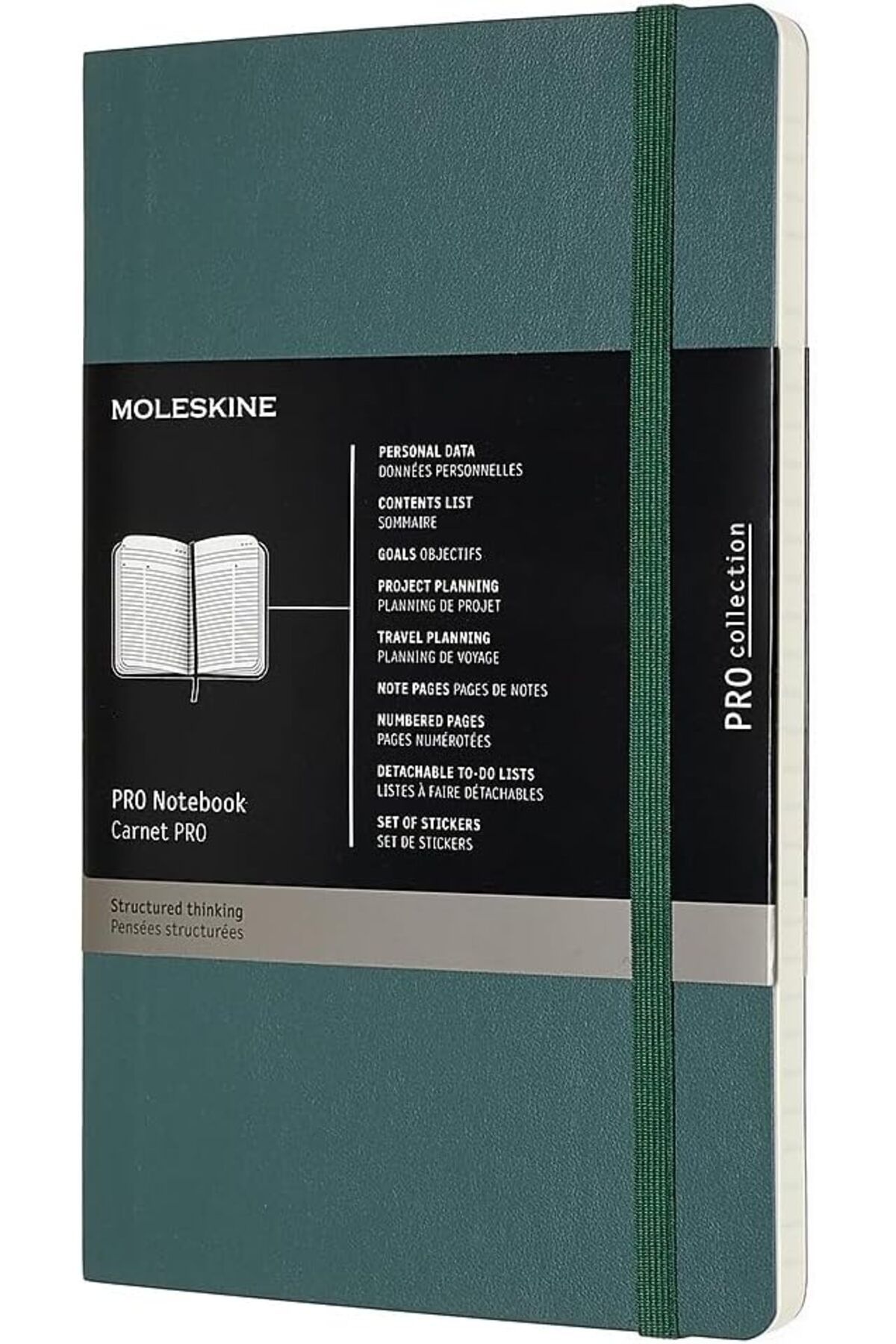 STOREMAX nffashopm Profesyonel Büyük Not Defteri (Soft Cover) Orman Yeşili storestarx 1051353