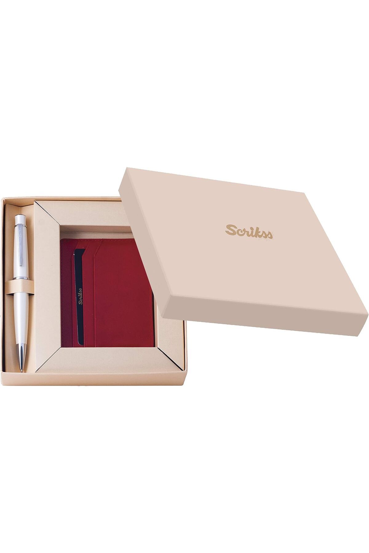 STOREMAX cmllashop Kredi Kartlık ve 62 Kırmızı Tükenmez Kalem Set 542093