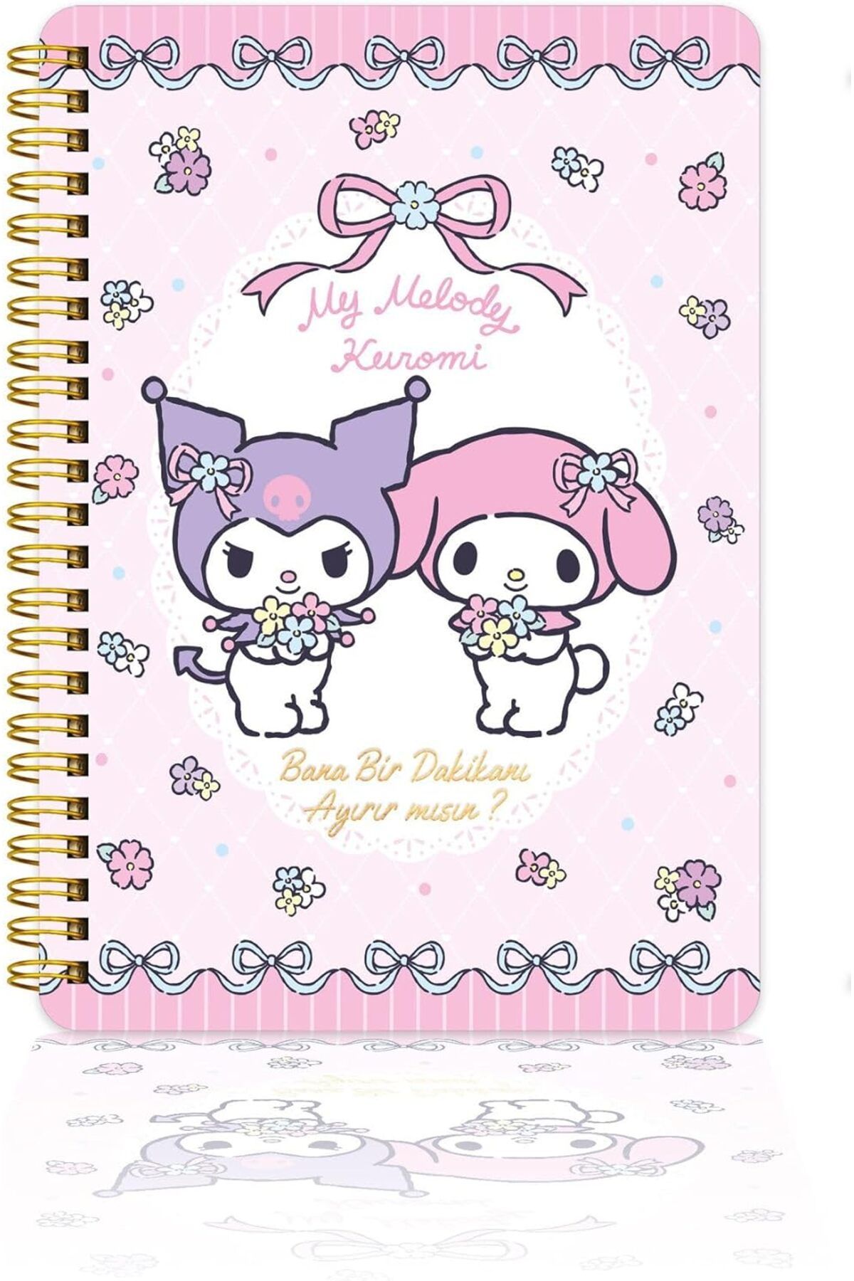 STOREMAX nffashopm & My Melody Spiralli Günlük (JOURNAL) 14x20cm - Bana 1 Dk Ayırabilir Misin? storestarx
