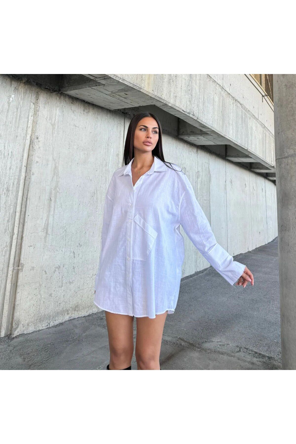 369 etnik butik "Oversize Uzun Gömlek Tunik"