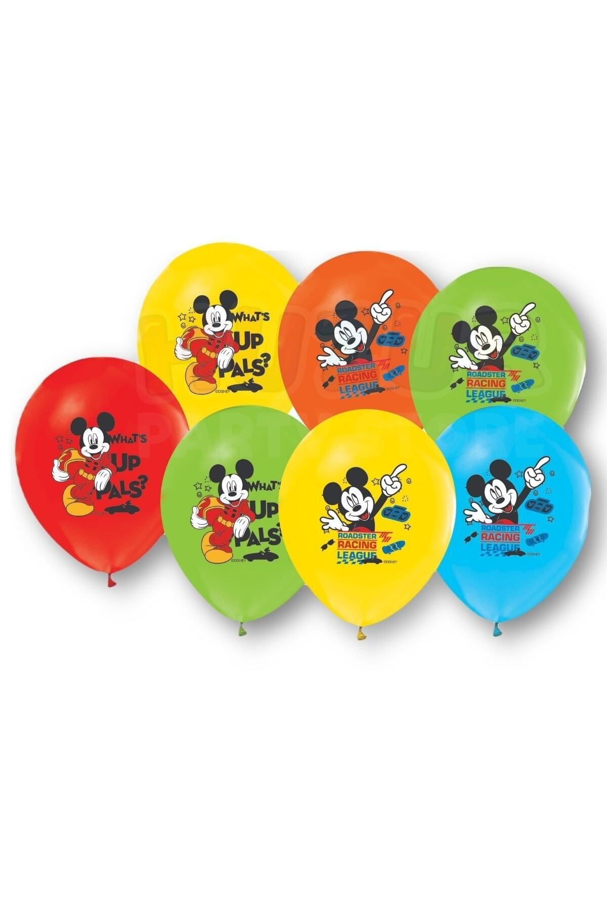 ikm balon Mickey Mouse Baskılı Balon 10 Adet 30 Cm Miki Fare Karakter Temalı Doğum Günü Partisi Konsept Süsü