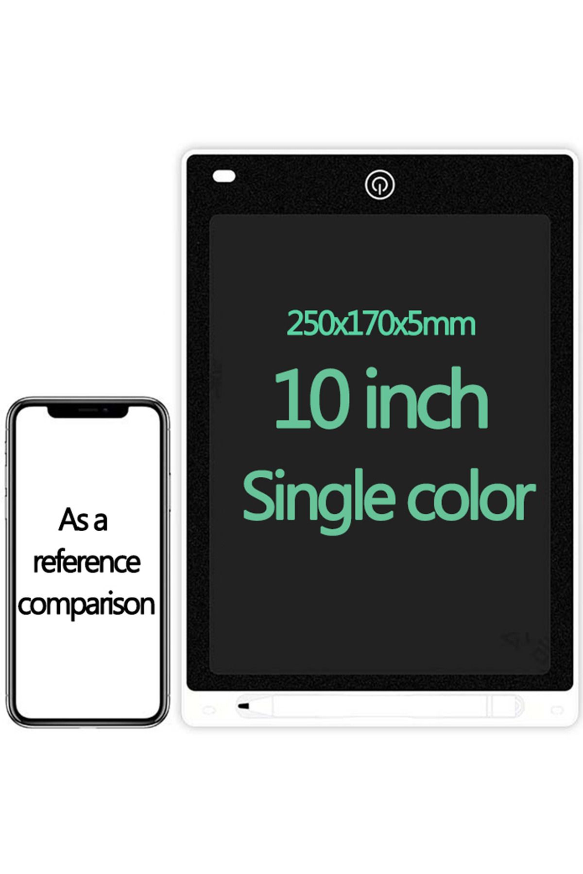 Shuzi 10 Inc Büyük Boy Dijital Lcd Ekran Kalemli Çocuk Yazı Çizim Writing Grafik Not Yazma Eğitim Tableti
