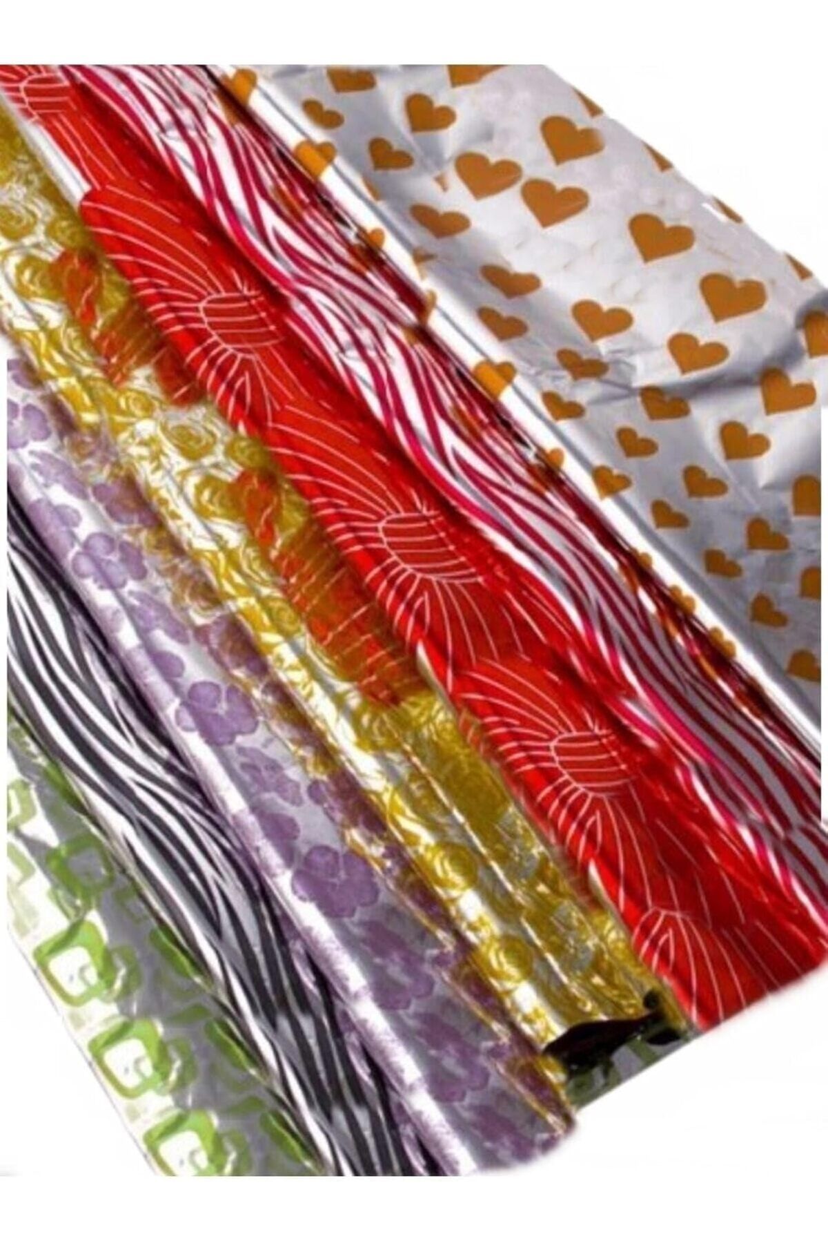STOREMAX nffashopm Adet 35x45 Cm Bantlı Metalize Hediye Poşeti Kendinden Bantlı Renkli Poşet Hediye Paket