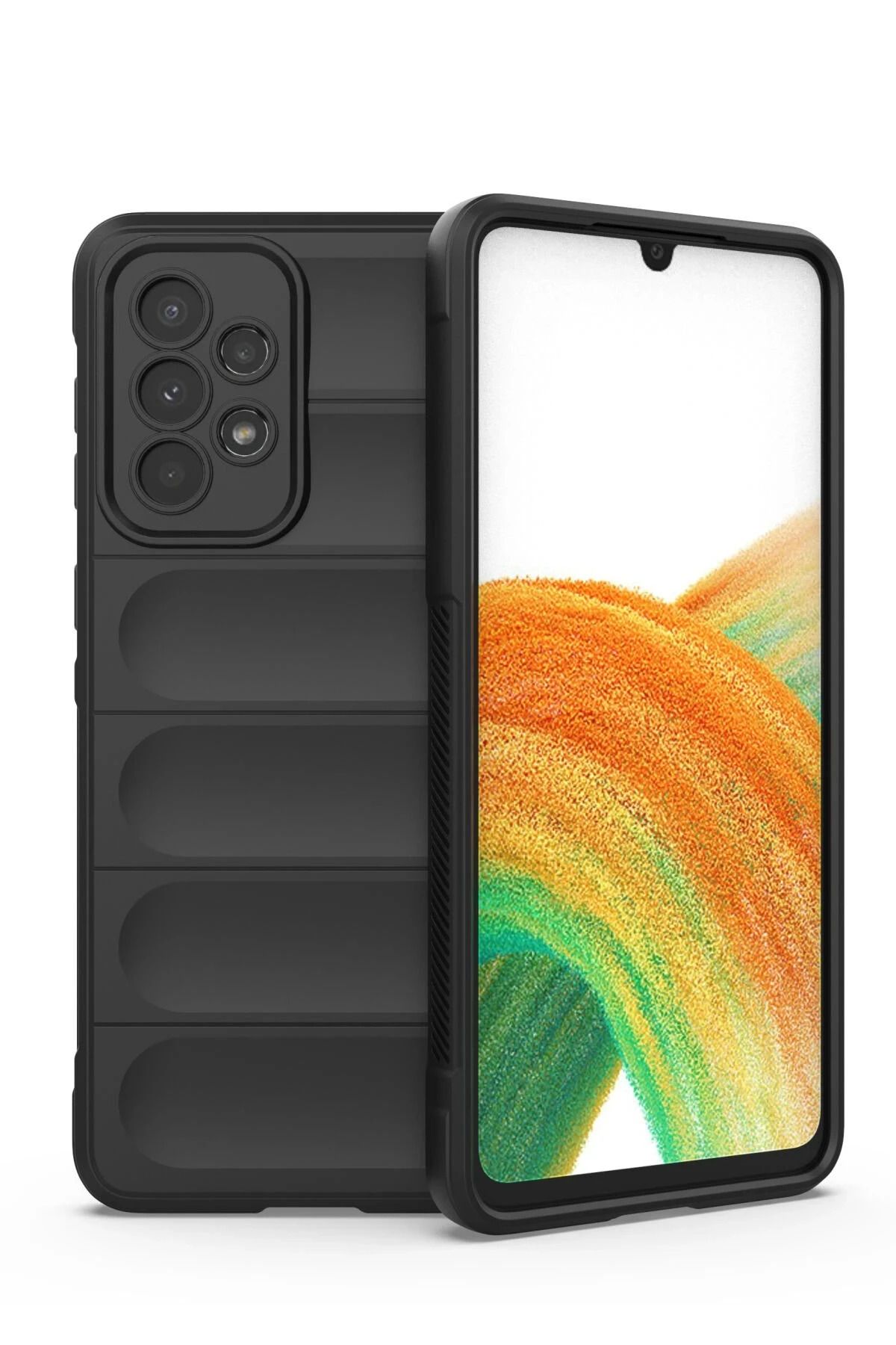NewFace Galaxy A33 5G Kılıf Uyumlu Silikon - Siyah JOJUA