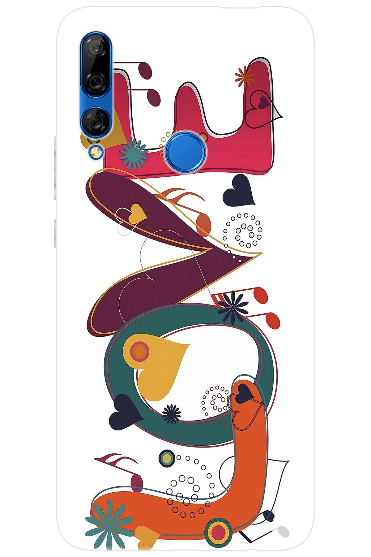 Ceppare Huawei Y9 Prime 2019 (STK-L21) Uyumlu Kılıf Desen Baskı Silikon LOVE STK:621 CP-HCPl1CD