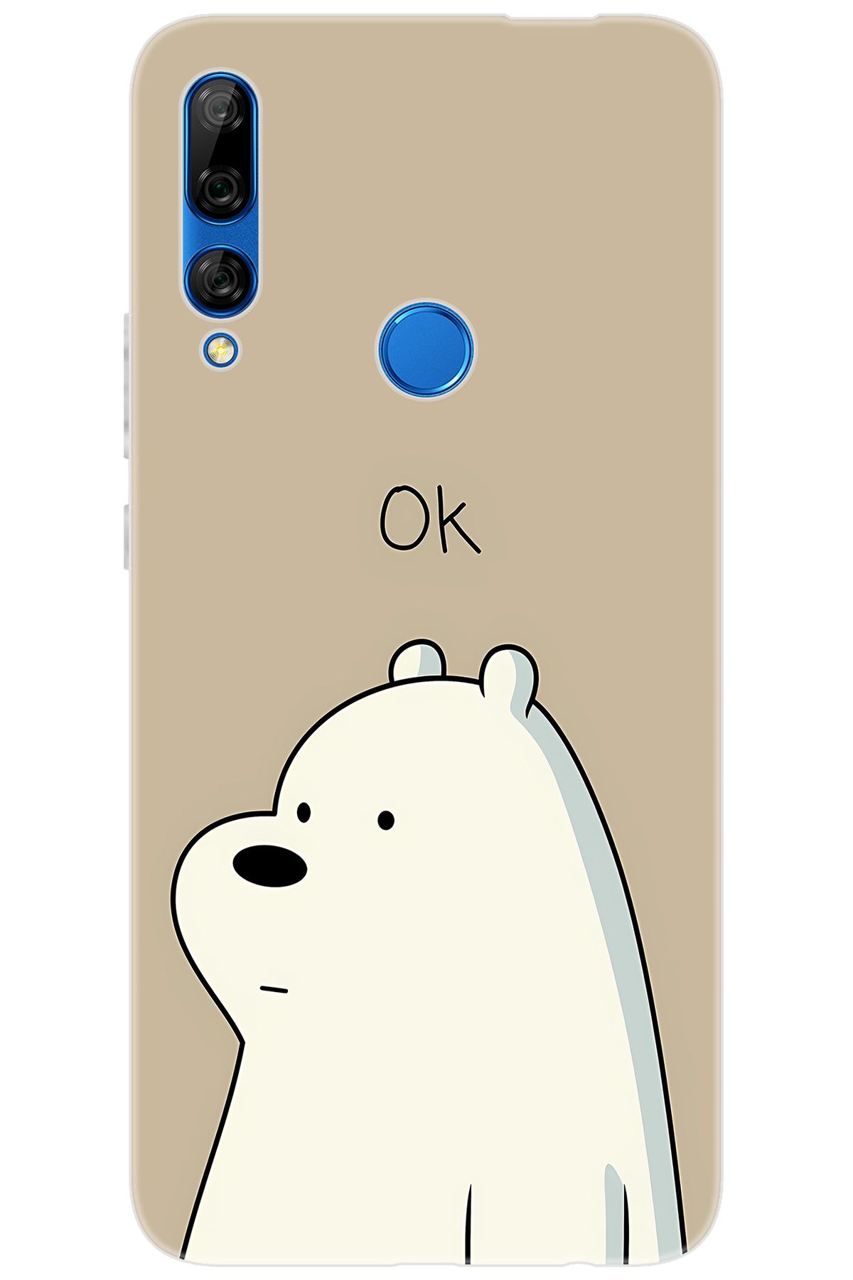 Ceppare Huawei Y9 Prime 2019 (STK-L21) Uyumlu Kılıf Desen Baskı Silikon Panda OK STK:641 CP-PYzSFrY
