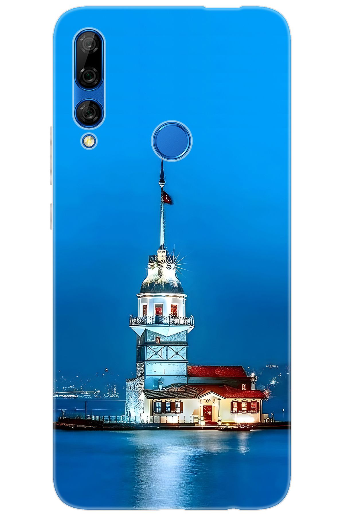Ceppare Huawei Y9 Prime 2019 (STK-L21) Uyumlu Kılıf Desen Baskı Silikon Kız Kulesi STK:617 CP-t81bJ45