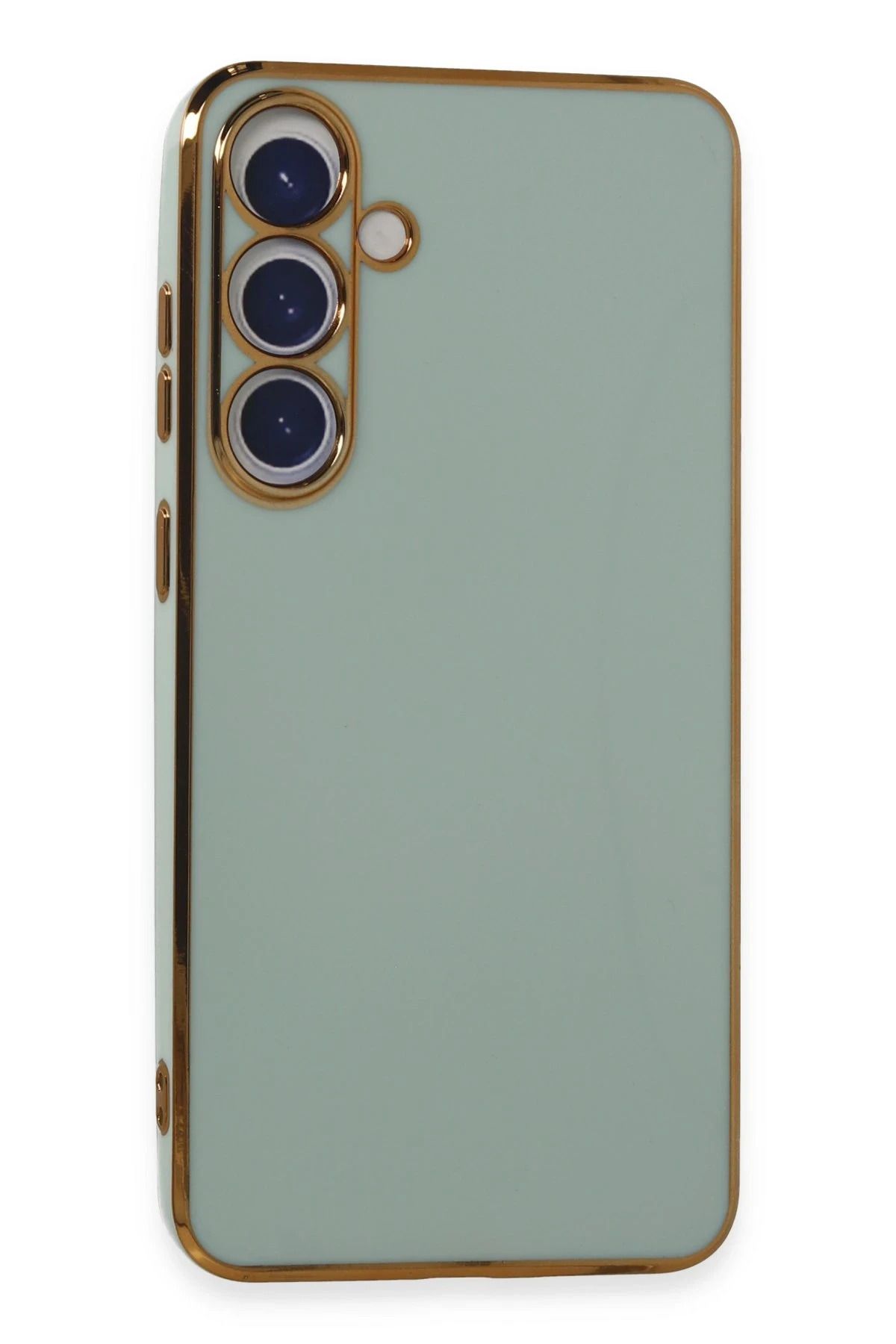 NewFace Samsung Galaxy S24 Plus Kılıf Volet Silikon - Açık Yeşil FERRG