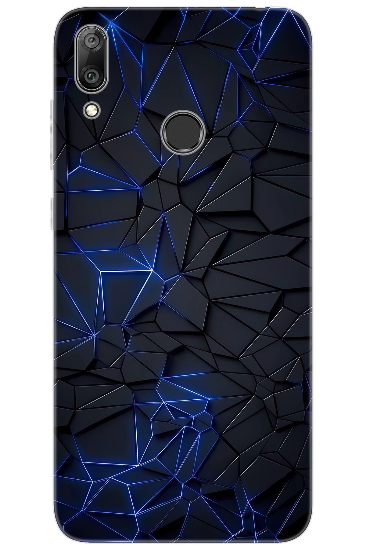 Ceppare Huawei Y7 Prime 2019 (DUB-LX3) Uyumlu Kılıf Desenli Silikon Prizmatik Tasarım STK:667 CP-5NIBe4Q