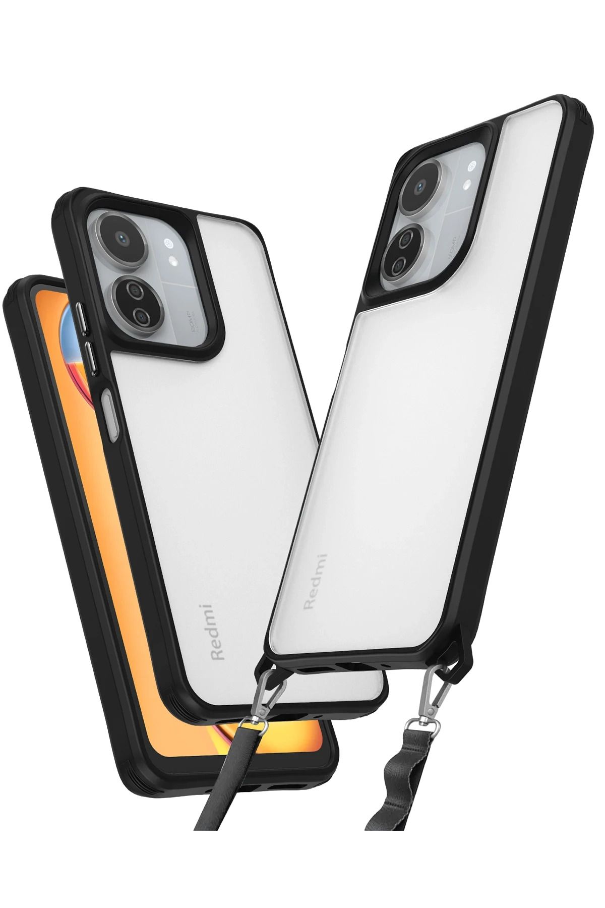 NewFace Xiaomi Redmi 13C Kılıf Penta Silikon Kılıf - Siyah FERRG