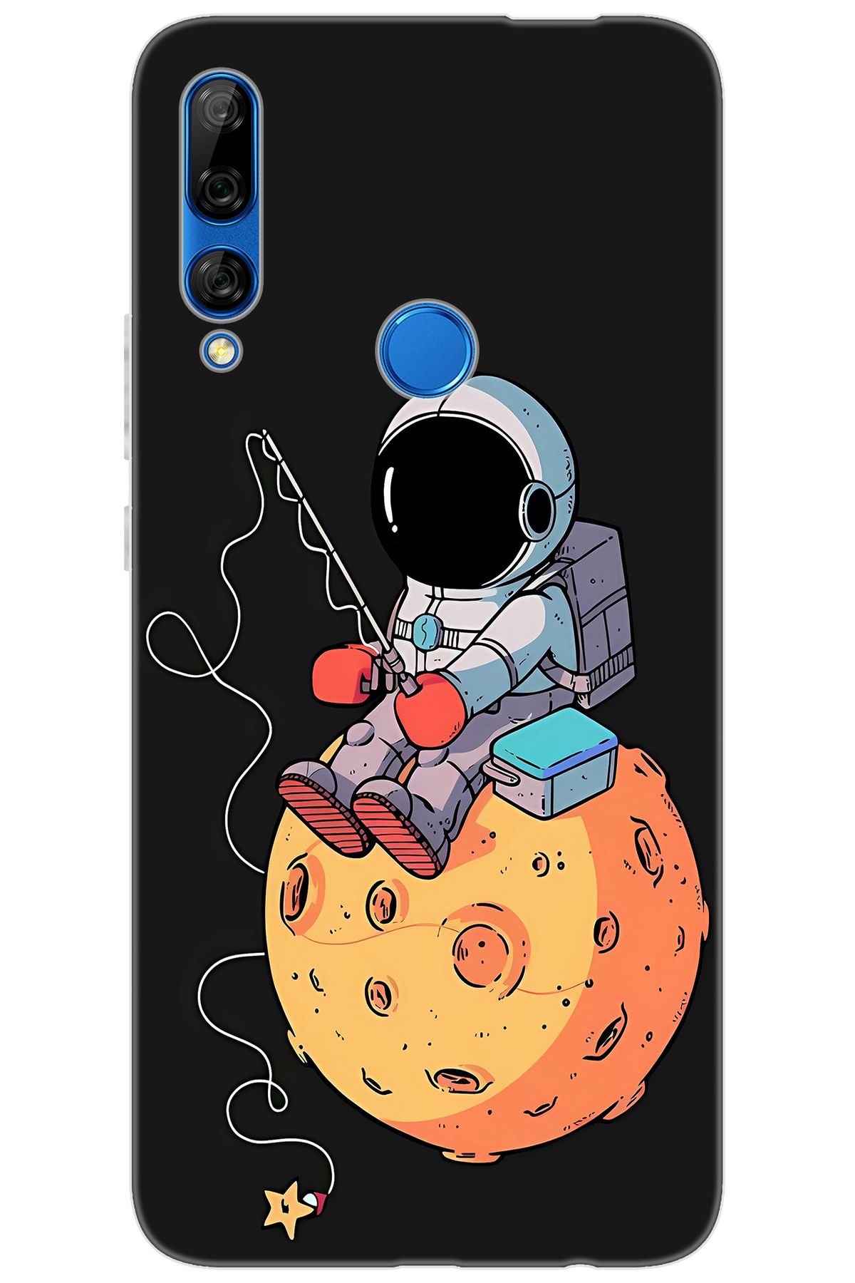 Ceppare Huawei Y9 Prime 2019 (STK-L21) Uyumlu Kılıf Desen Baskı Silikon Astronot STK:640 CP-Cjm99jh
