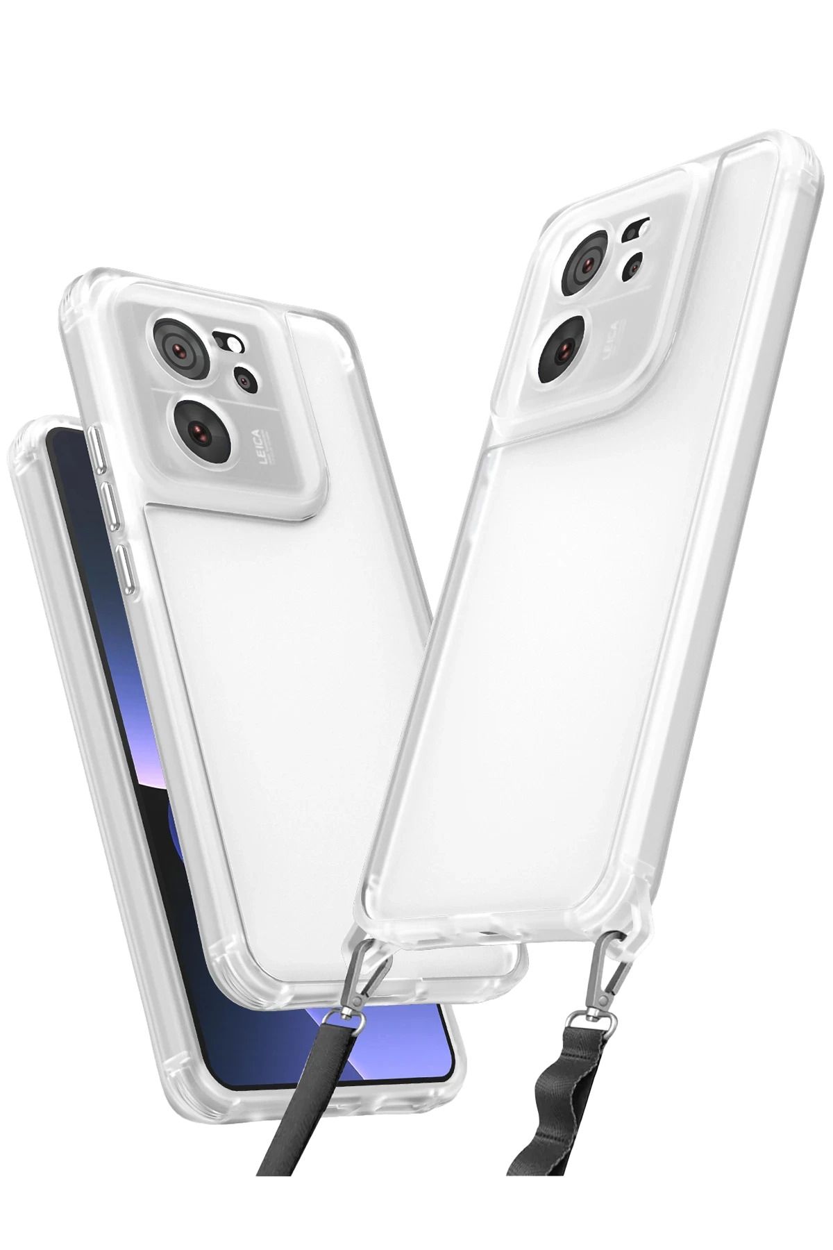 NewFace Xiaomi Mi 13T Pro Kılıf Penta Silikon Kılıf - Şeffaf FERRG