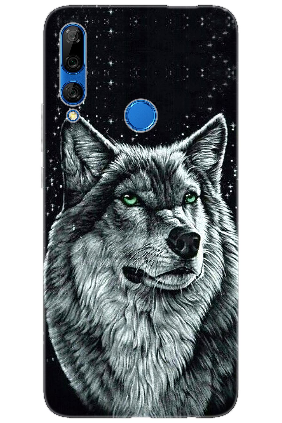 Ceppare Huawei Y9 Prime 2019 (STK-L21) Uyumlu Kılıf Desen Baskı Silikon Kurt Baskılı STK:488 CP-o9iBrI7