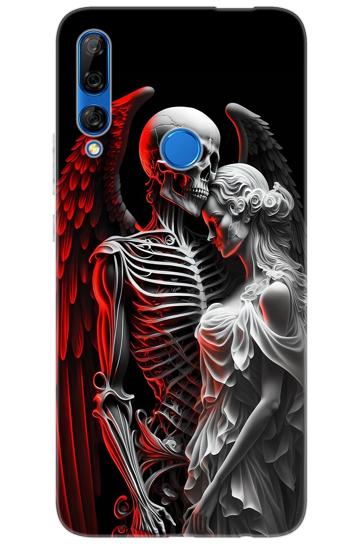 Ceppare Huawei Y9 Prime 2019 (STK-L21) Uyumlu Kılıf Desen Silikon İskelet ve Melek Aşkı ST644 CP-1g7jNkZ