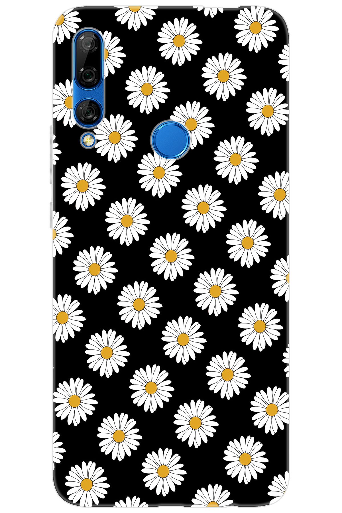 Ceppare Huawei Y9 Prime 2019 (STK-L21) Uyumlu Kılıf Desenli Silikon Papatya Serisi STK:634 CP-4poaXjd