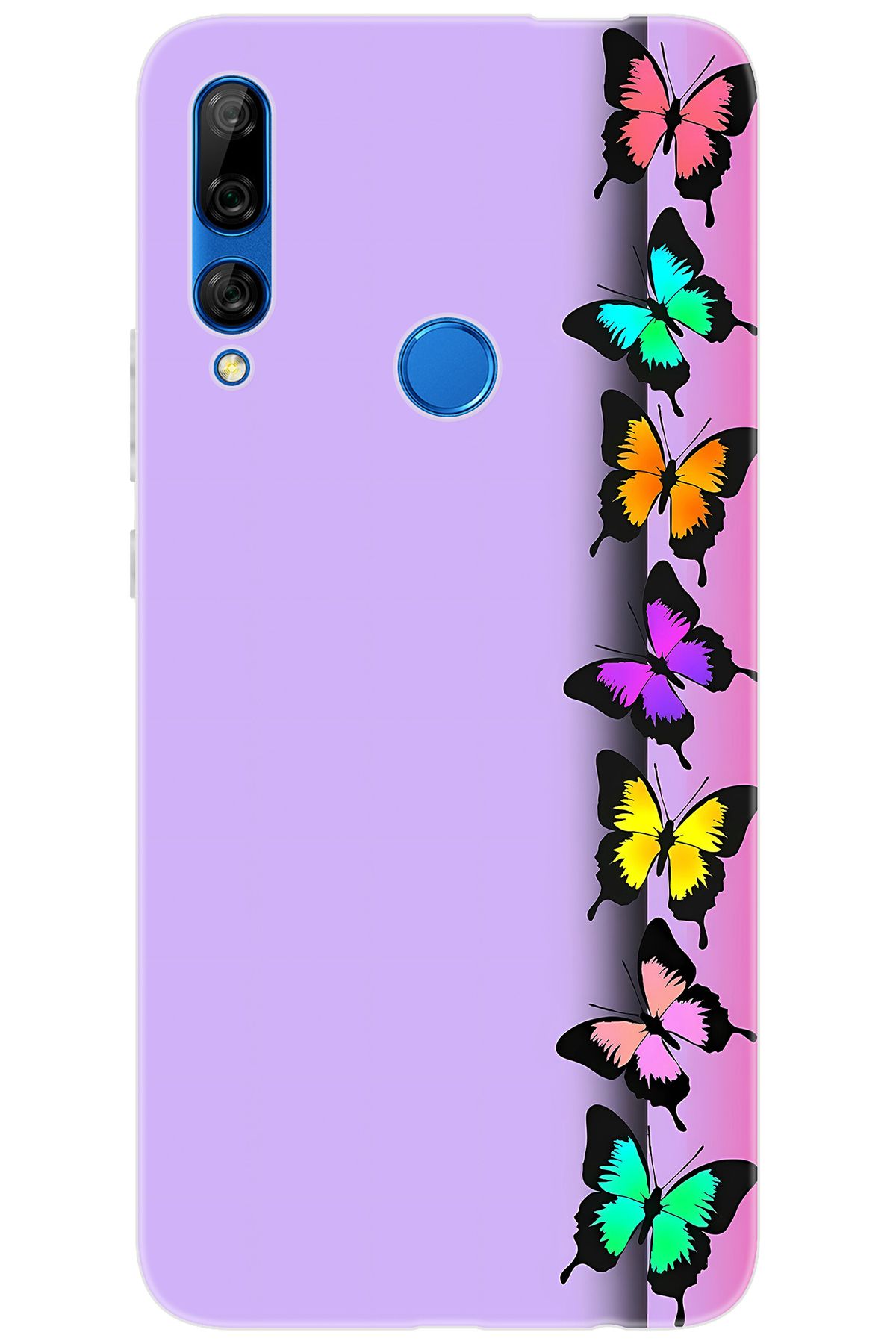 Ceppare Huawei Y9 Prime 2019 (STK-L21) Uyumlu Kılıf Desen Baskı Silikon Kelebek STK:671 CP-DGQwToC