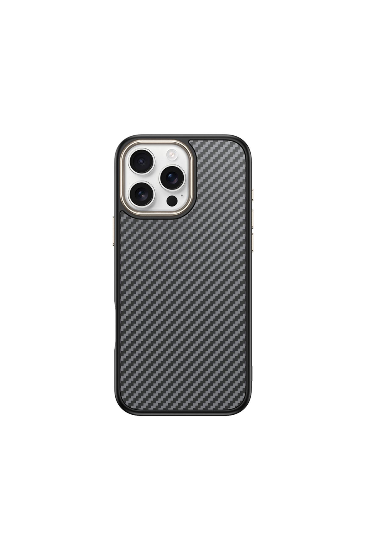Zipax Apple iPhone 14 Pro Kılıf Magesafe Şarj Özellikli Karbon Fiber Görünümlü Zr-Antina