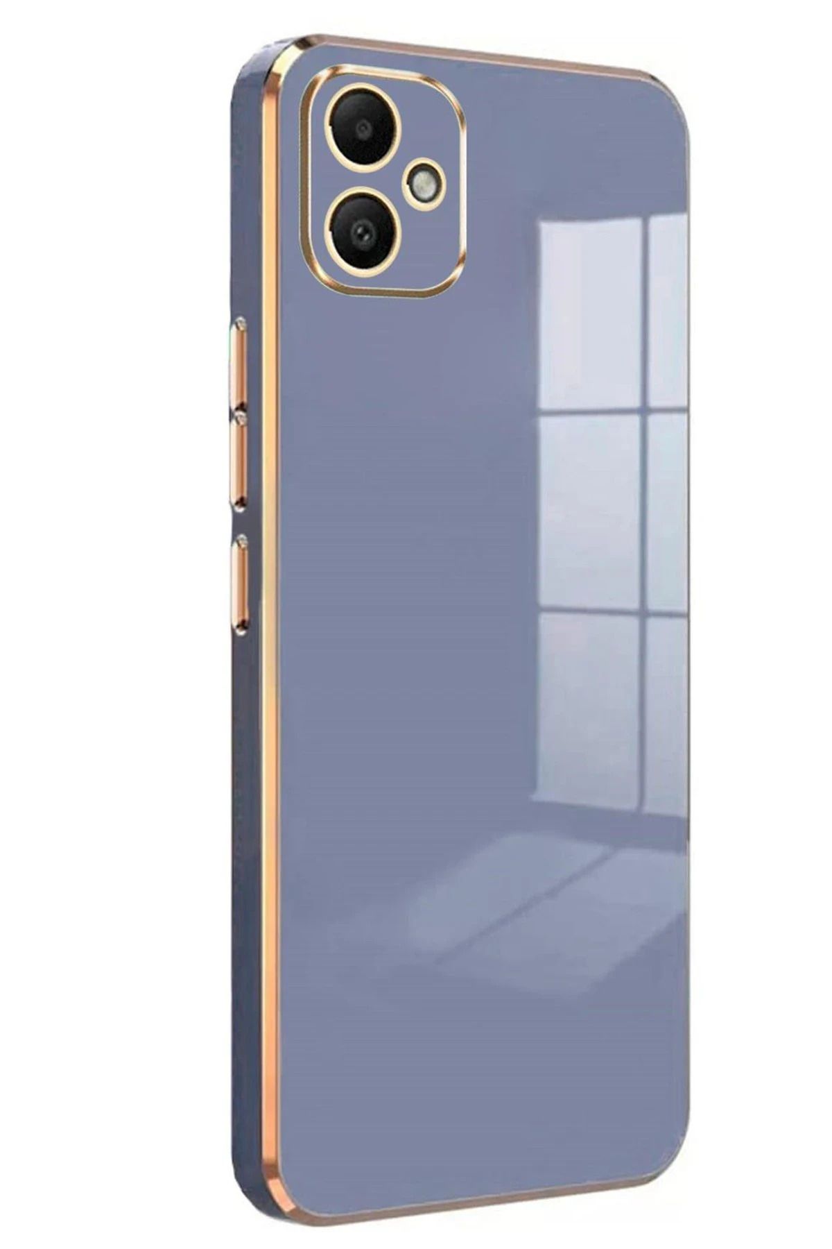NewFace Samsung Galaxy A05 Kılıf Volet Silikon - Mavi JOJUA