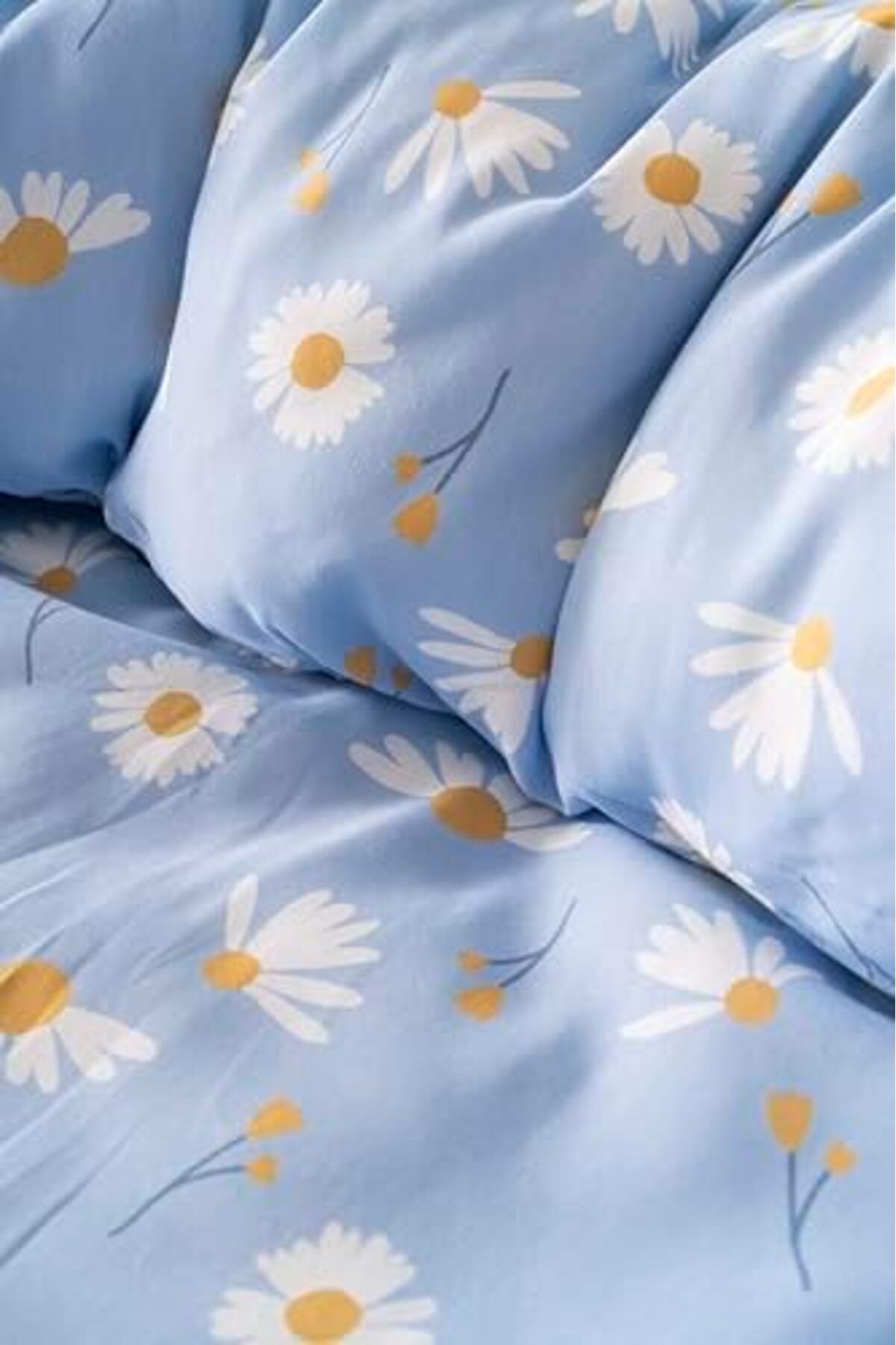 STOREMAX-طقم غطاء لحاف مزدوج من mrttnca Blue Daisy قطن trndymrt 1087243 3