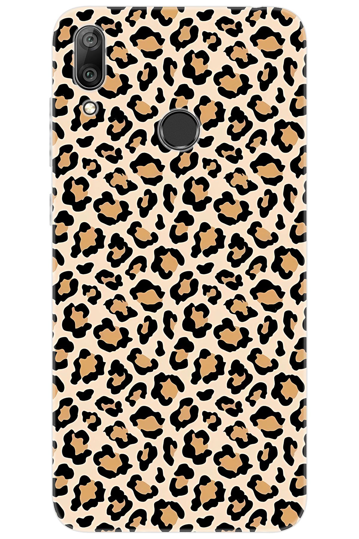 Ceppare Huawei Y7 Prime 2019 (DUB-LX3) Uyumlu Kılıf Desen Baskı Silikon Leopar Desen STK:743 CP-YXQiGxR