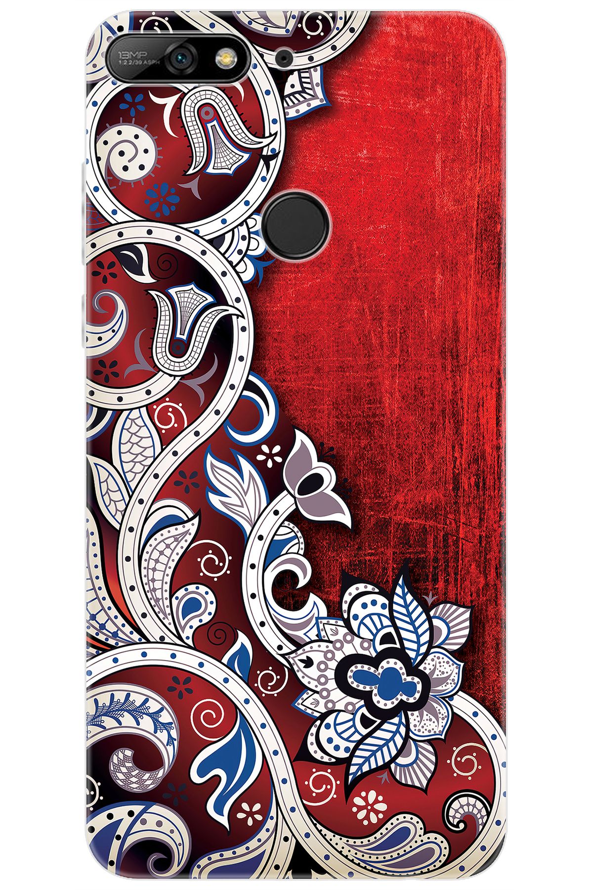 Ceppare Huawei Y7 2018 (LDN-L01) Uyumlu Kılıf Desen Baskılı Silikon Vektör Tasarım STK:539 CP-8GQS5Rq