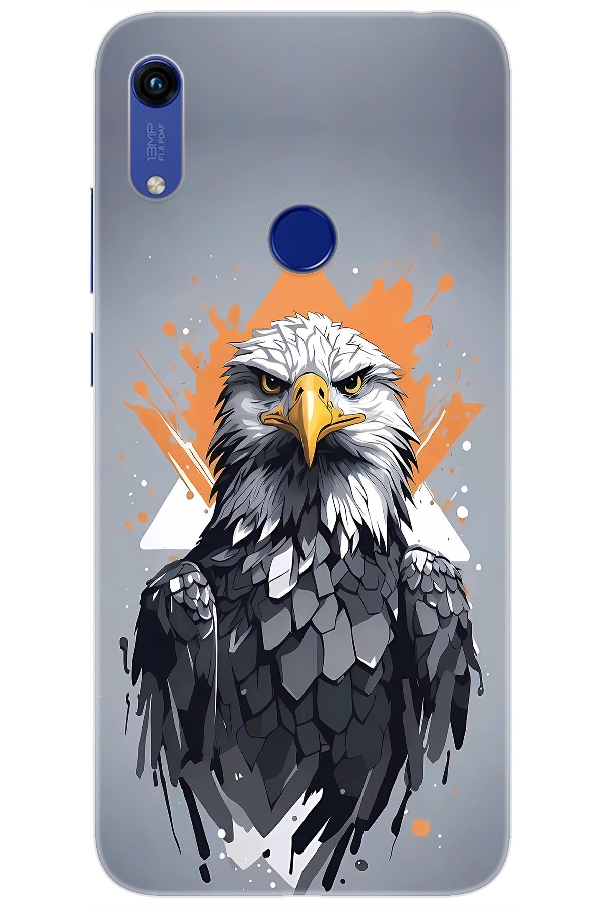 Ceppare Huawei Y6 2019 (MRD-LX1) Uyumlu Kılıf Desen Baskılı Silikon Kartal STK:639 CP-OmK2AI1