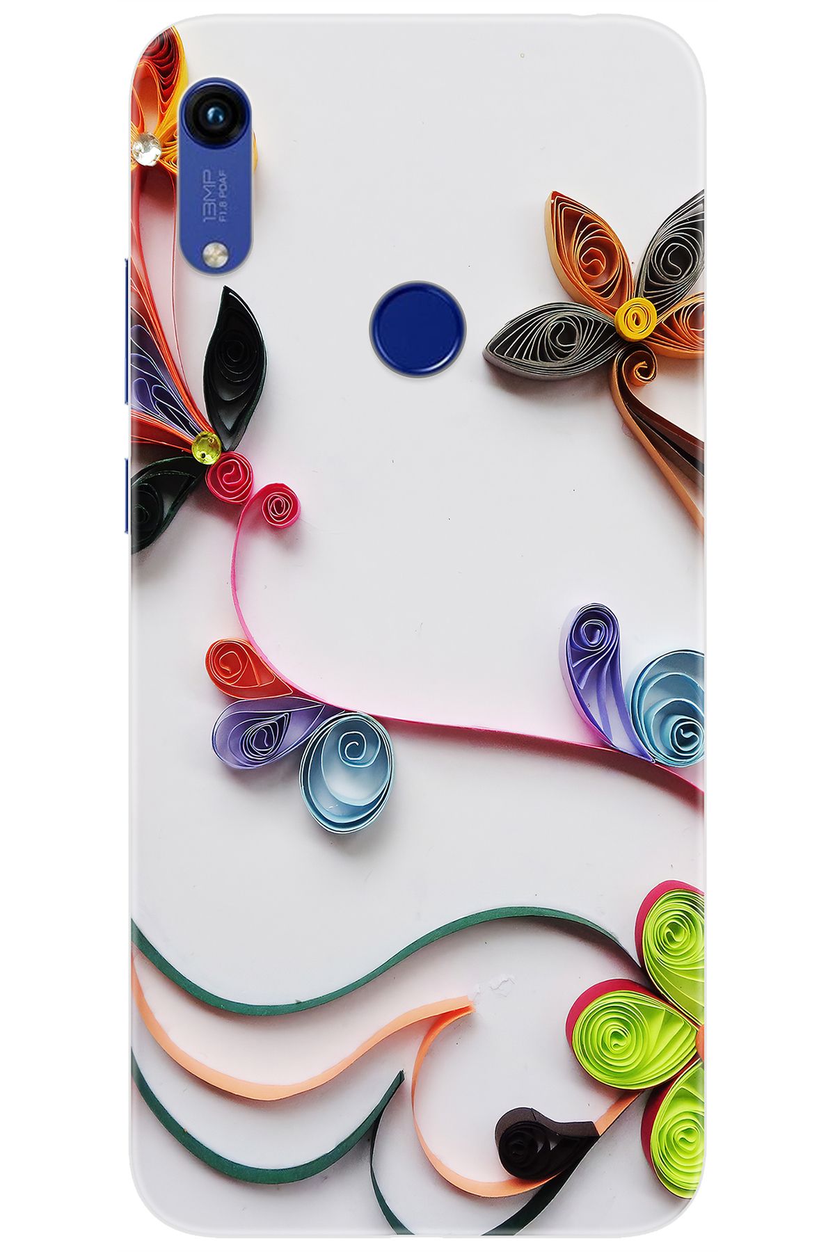 Ceppare Huawei Y6S 2019 (JAT-L41) Uyumlu Kılıf Desen Baskılı Silikon Çiçek Desen STK:220 CP-e7OW4fs