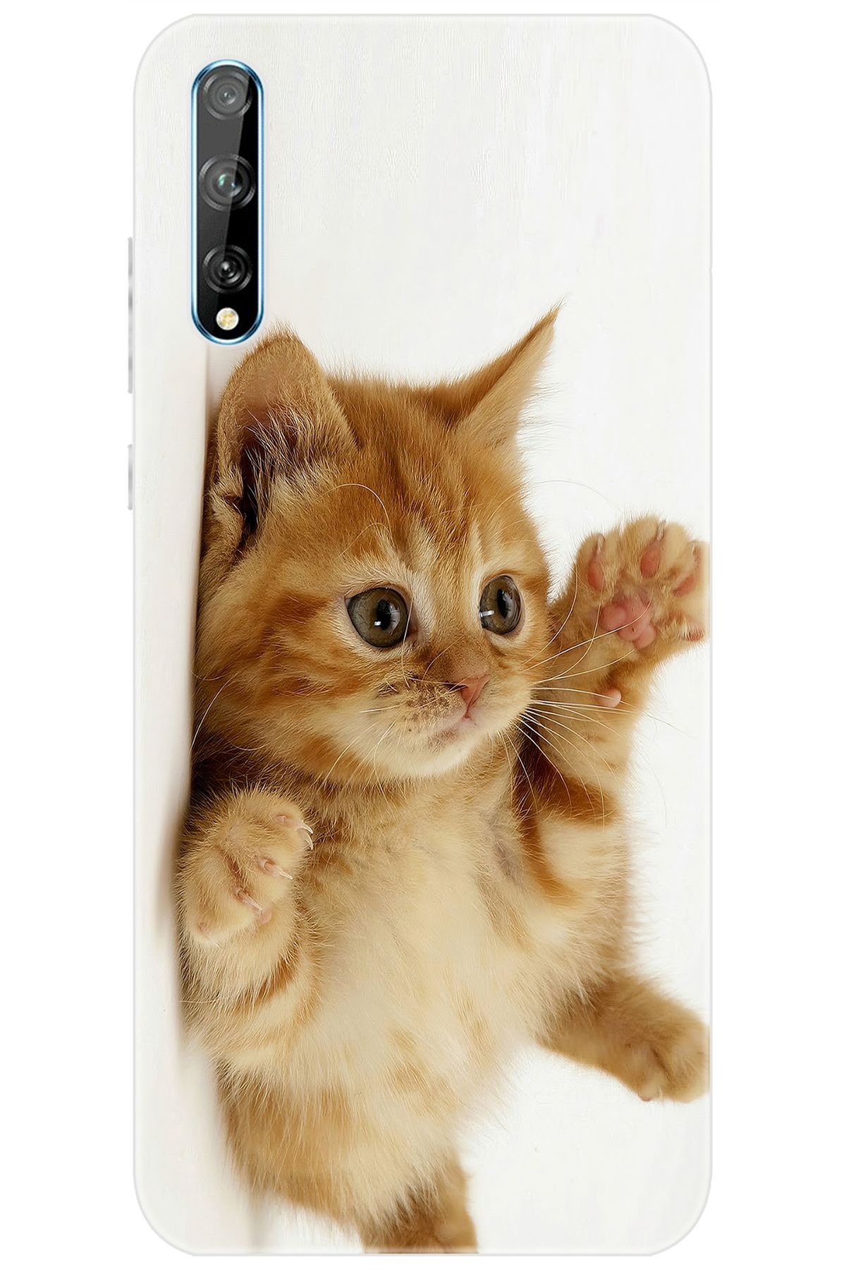 Ceppare Huawei Y8P (AQM-LX1) Uyumlu Kılıf Desen Baskılı Silikon Sevimli Kedi STK:205 CP-wL1wzrU