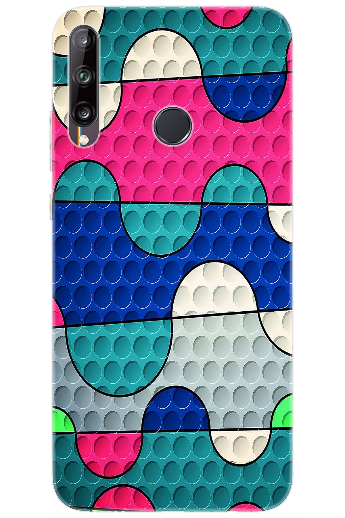Ceppare Huawei Y7P (ART-L29) Uyumlu Kılıf Desen Baskılı Silikon Renk Dalgası STK:629 CP-WmVtRHr