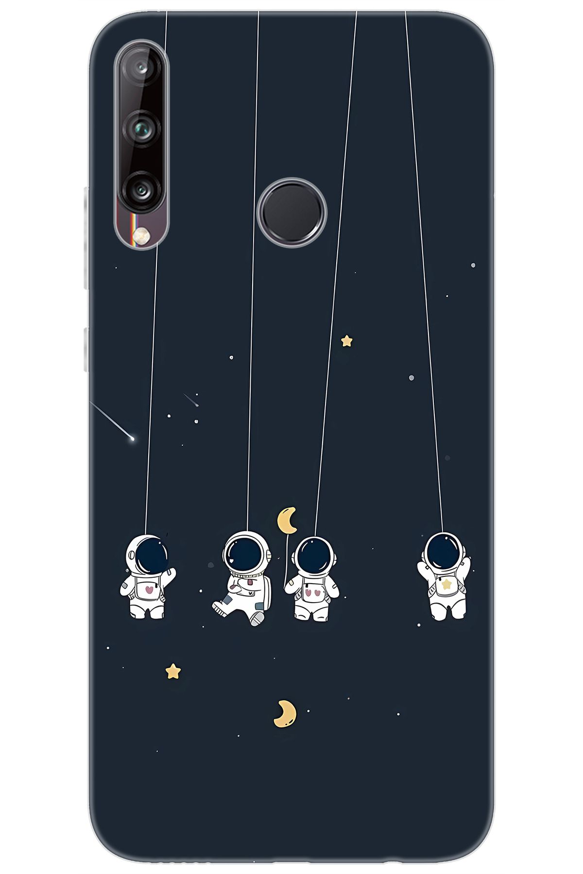 Ceppare Huawei Y7P (ART-L29) Uyumlu Kılıf Desen Baskılı Silikon Astronot STK:663 CP-p3RIXJ8