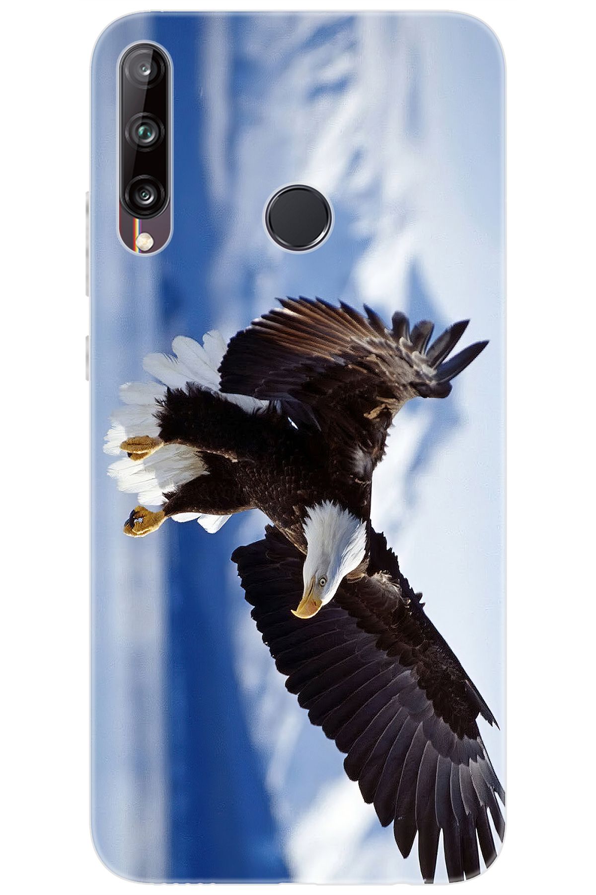 Ceppare Huawei Y7P (ART-L29) Uyumlu Kılıf Desen Baskılı Silikon Kartal STK:183 CP-amA1eCn