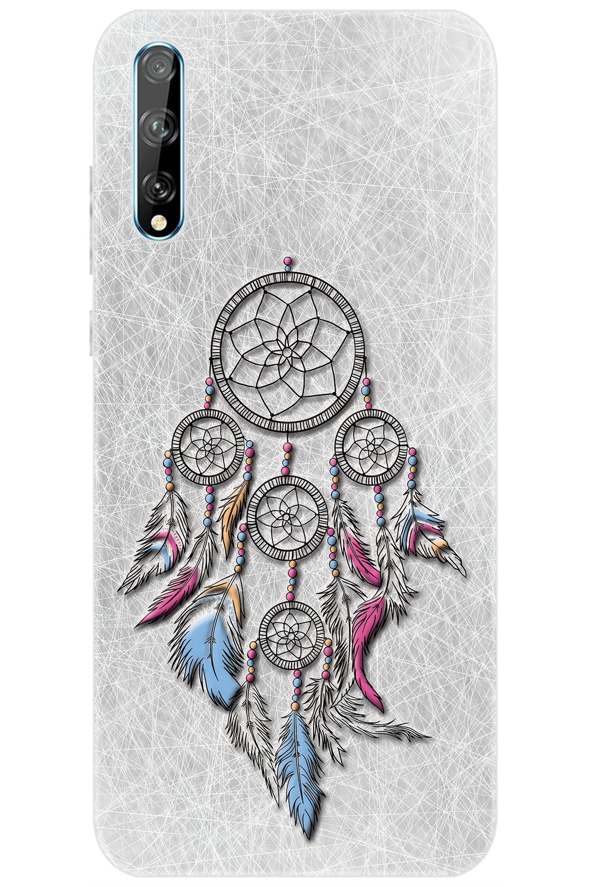 Ceppare Huawei Y8P (AQM-LX1) Uyumlu Kılıf Desen Baskılı Silikon Düş Kapanı STK:568 CP-d8a31Us