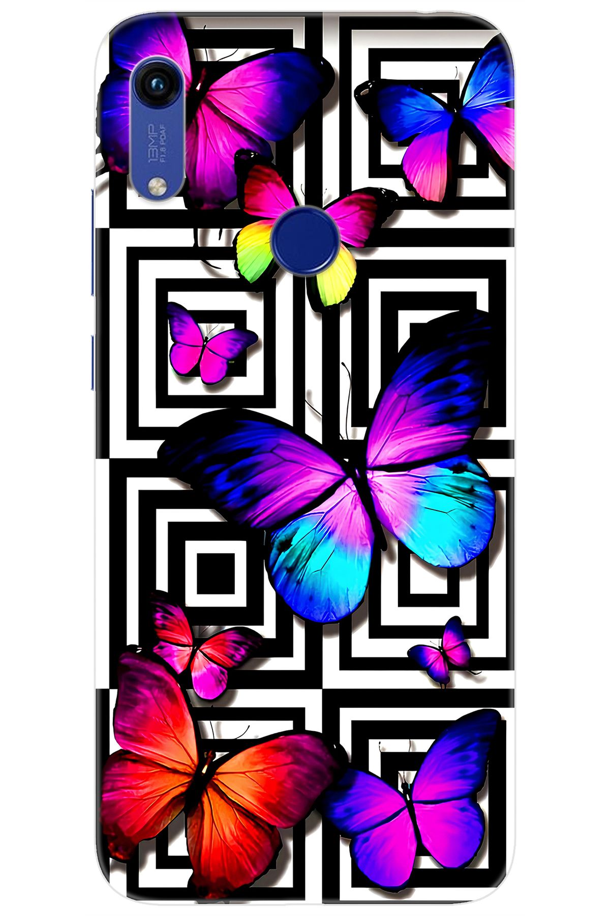 Ceppare Huawei Y6S 2019 (JAT-L41) Uyumlu Kılıf Desen Baskılı Silikon Kelebek STK:699 CP-lhoqGv7