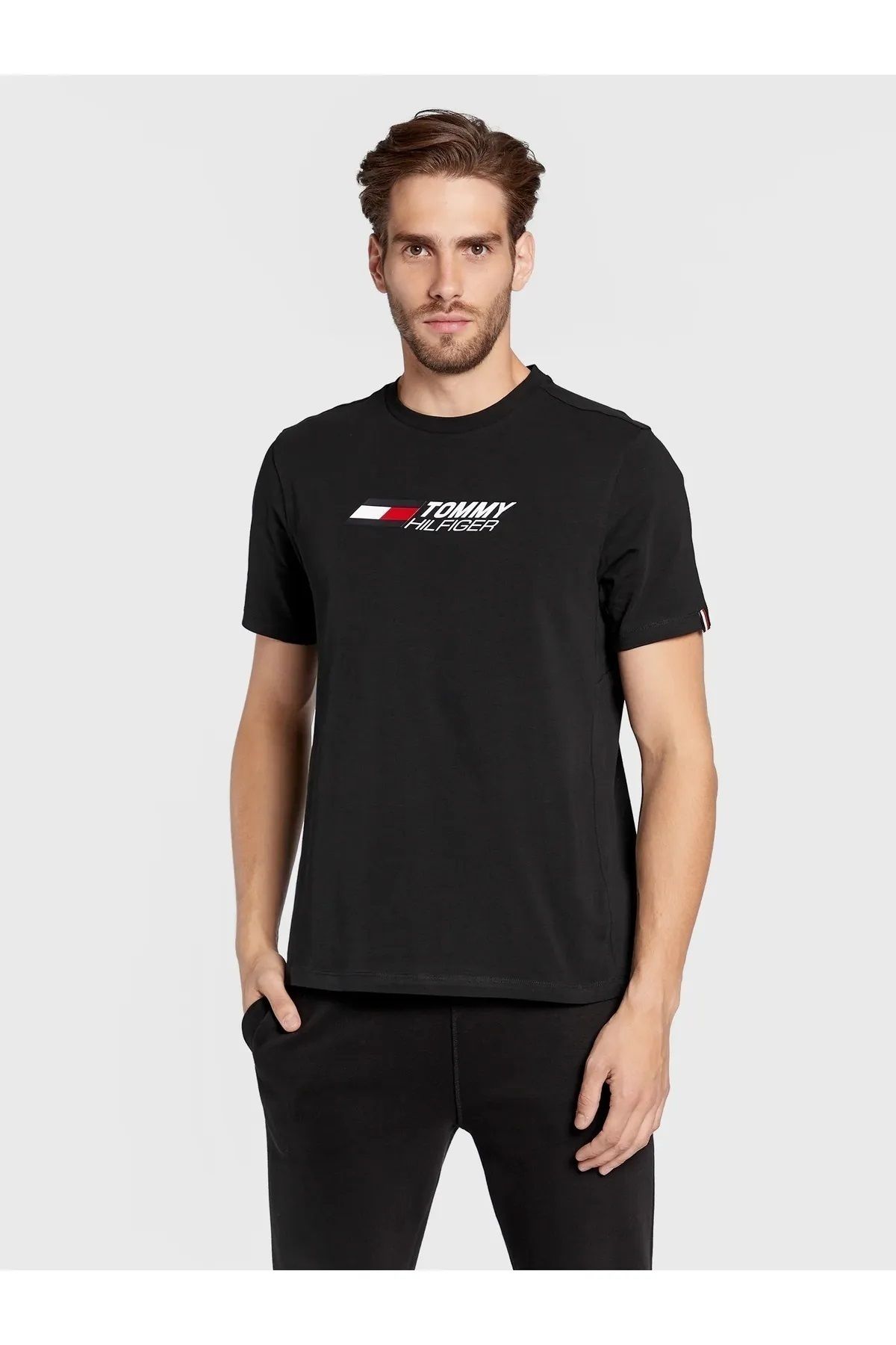 Hilfiger Denim _TommyHilfiger Organik Pamuk Erkek T-Shirt Regular Fit