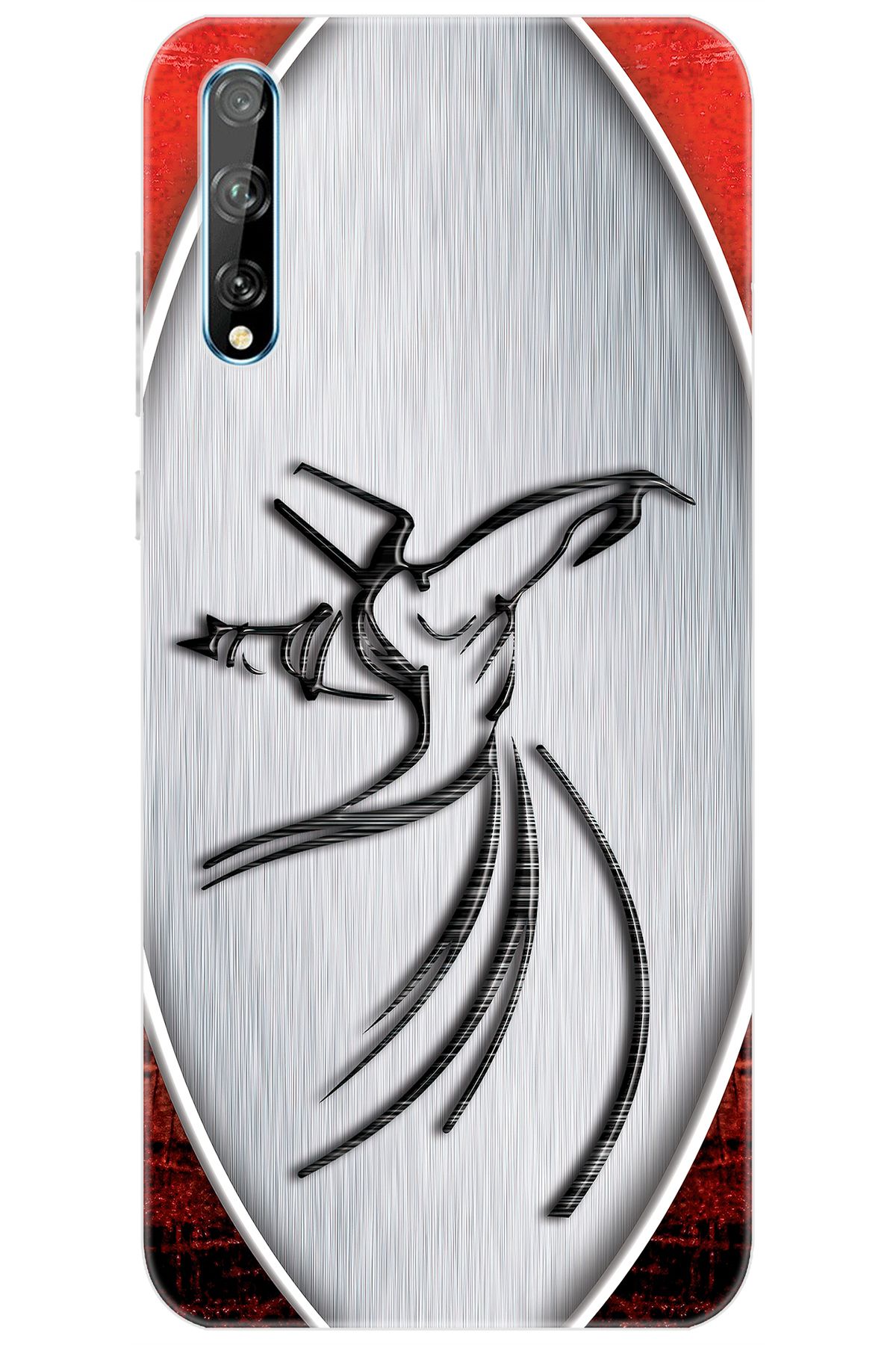 Ceppare Huawei Y8P (AQM-LX1) Uyumlu Kılıf Desen Baskılı Silikon Semazen Tasarım STK:443 CP-j17MRXn