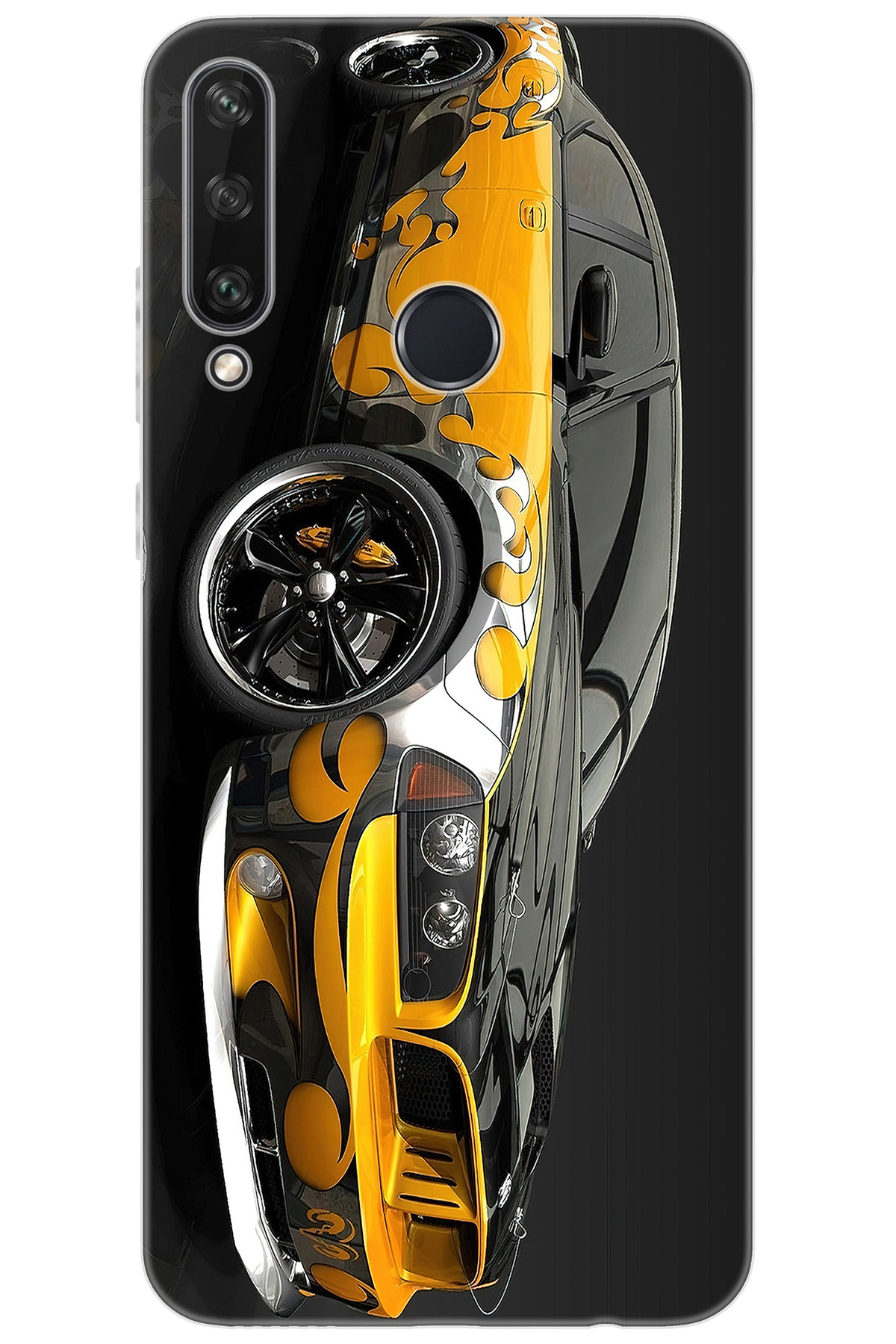 Huawei Y6P (MED-LX9N) Compatible Sheath Pattern Printed Silicone Carros Velose NGO:292 CP-f4PbEMA