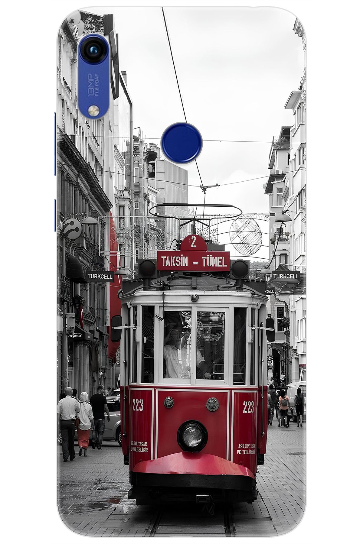 Ceppare Huawei Y6 PRO 2019 (MRD-LX2) Uyumlu Kılıf Desen Baskılı Silikon Tramvay STK:691 CP-tmNYj7K